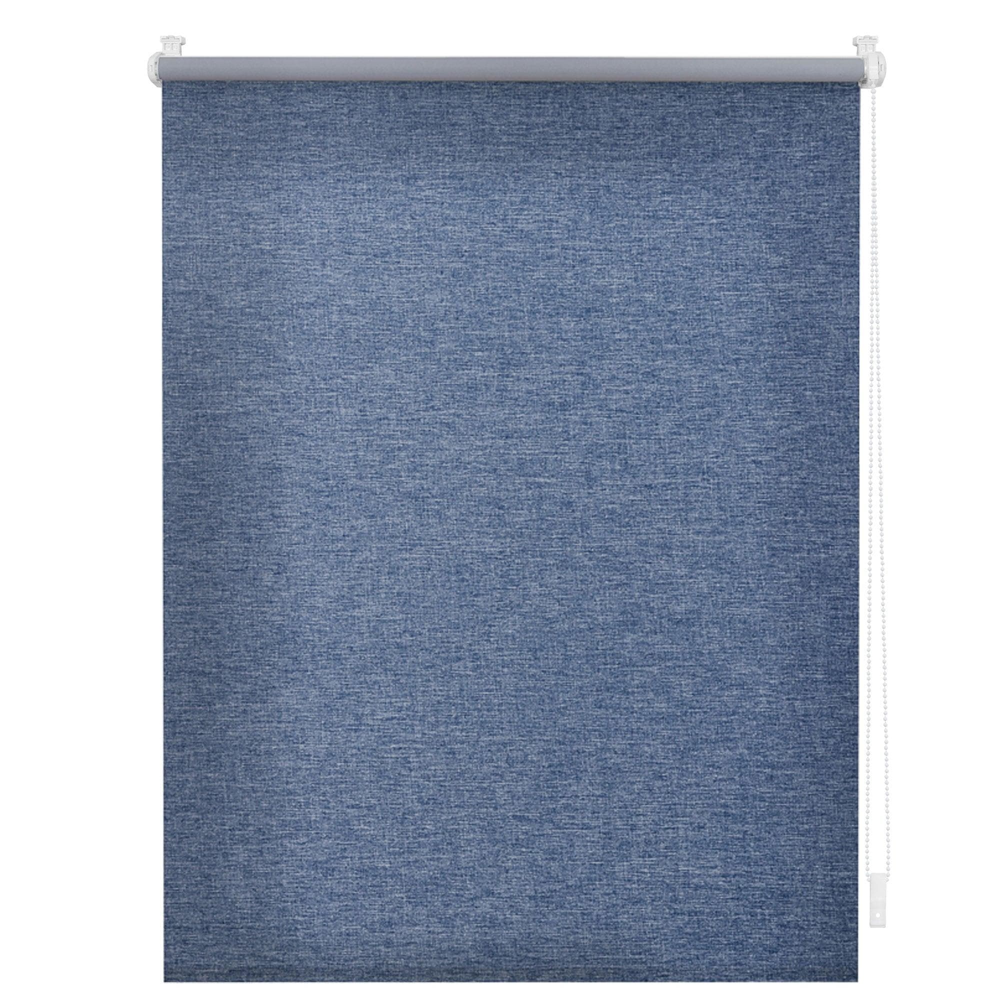 LICHTBLICK Rollo Klemmfix Thermofunktion Weiß Blau