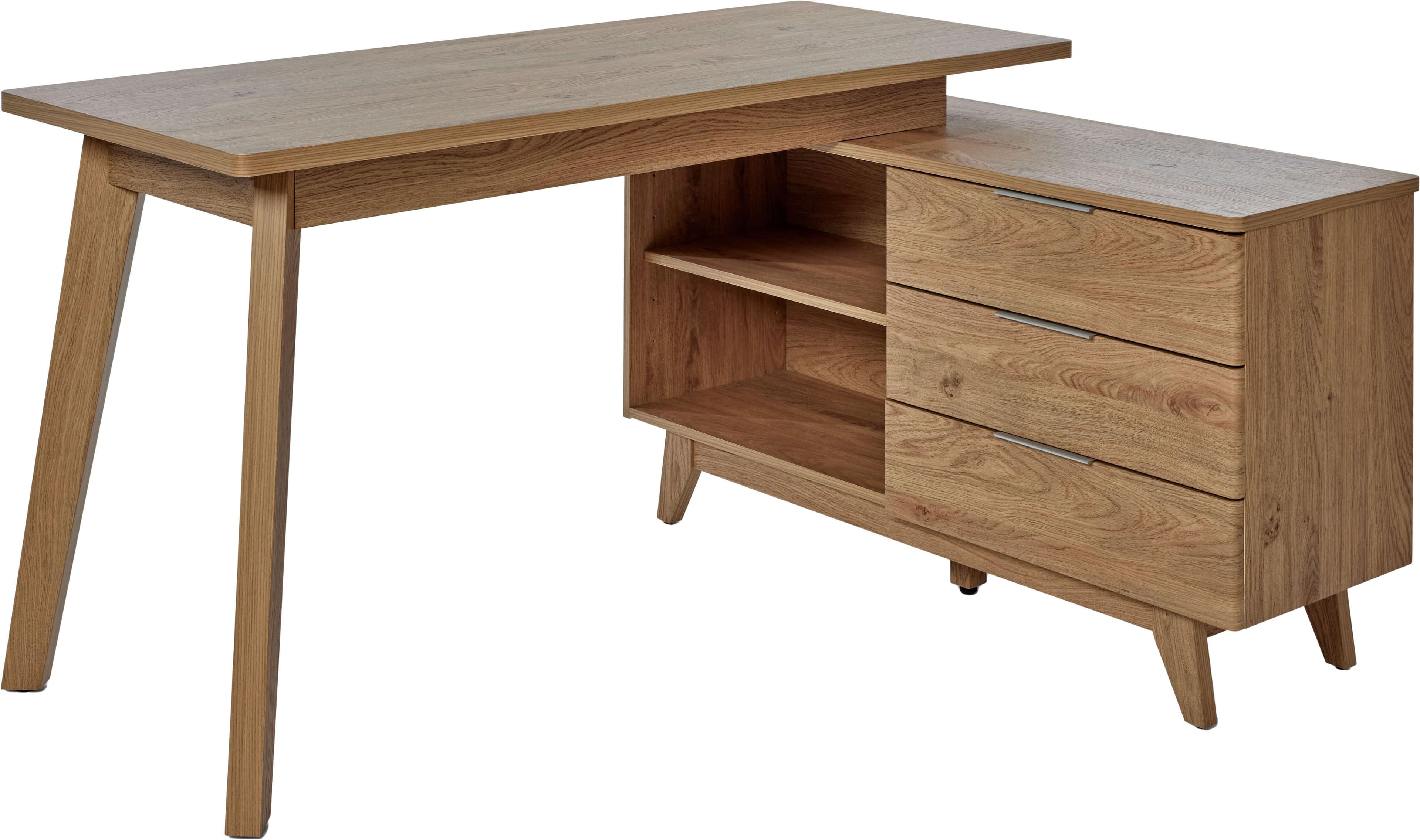 LIBRE D 240 E Eck-Schreibtisch - Wechselseitig montierbar