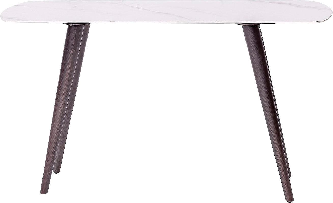 Konsolentisch LEONIQUE 'Fremont' - Grau, Marmoroptik, 130x40x76cm