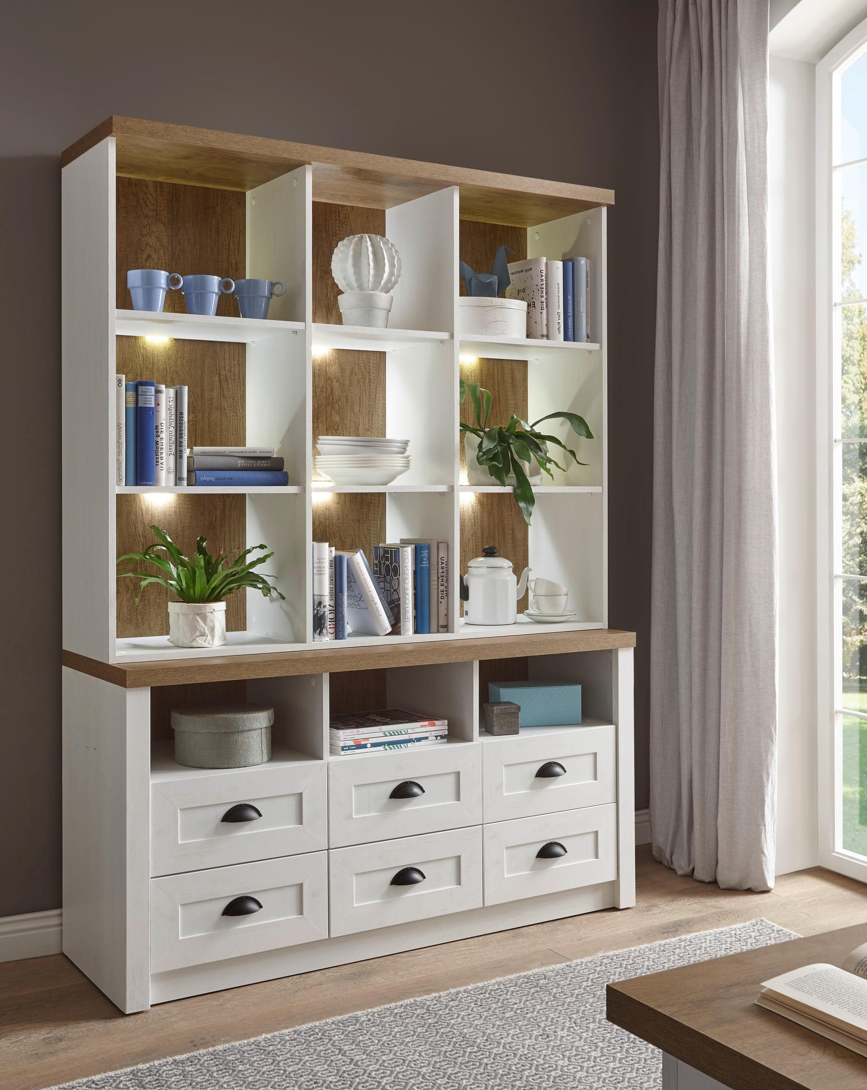 Home Affaire Buffet Beauvais Weiß Landhausstil