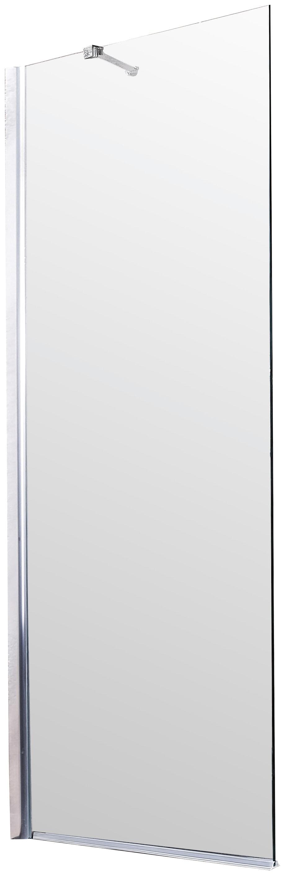 Duschwand SANOTECHNIK Sanoflex Young grau chromfarben 85x195cm