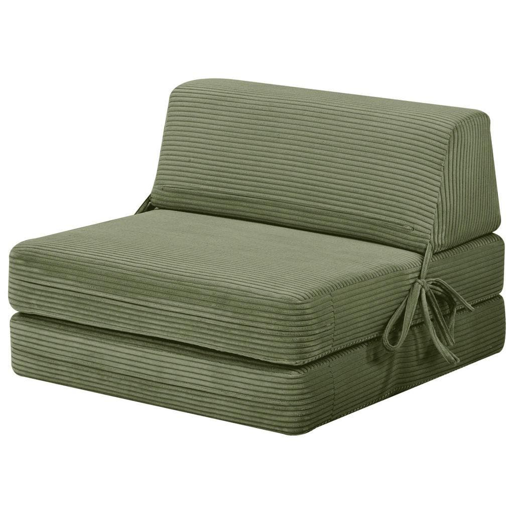 Livetastic Schlafsessel Olivgrün Metall Textil