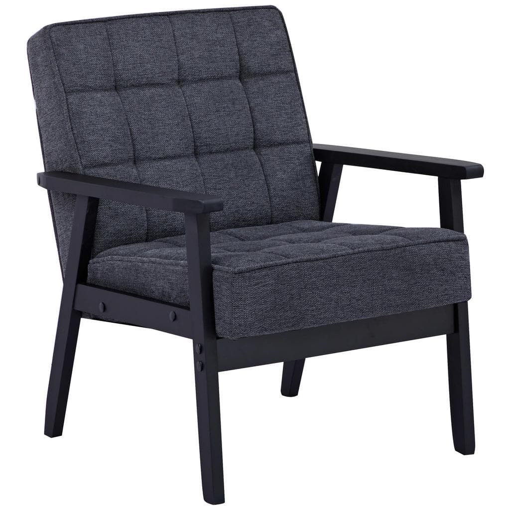 Ti'me Sessel Grau Kiefer Vollmassiv Sperrholz