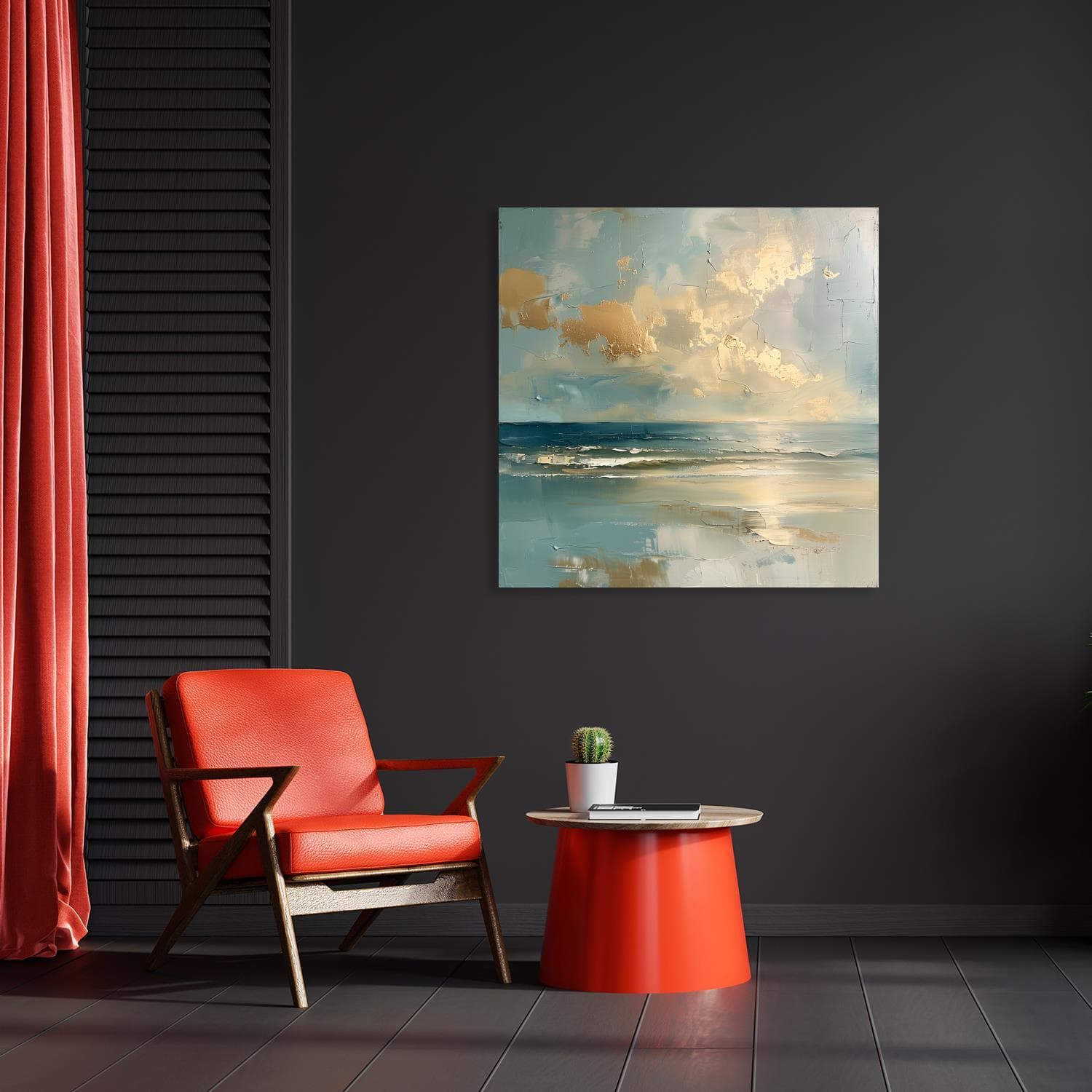 Acrylglasbild QUEENCE "Ein Tag am Meer" HD Premium Kunstdruck
