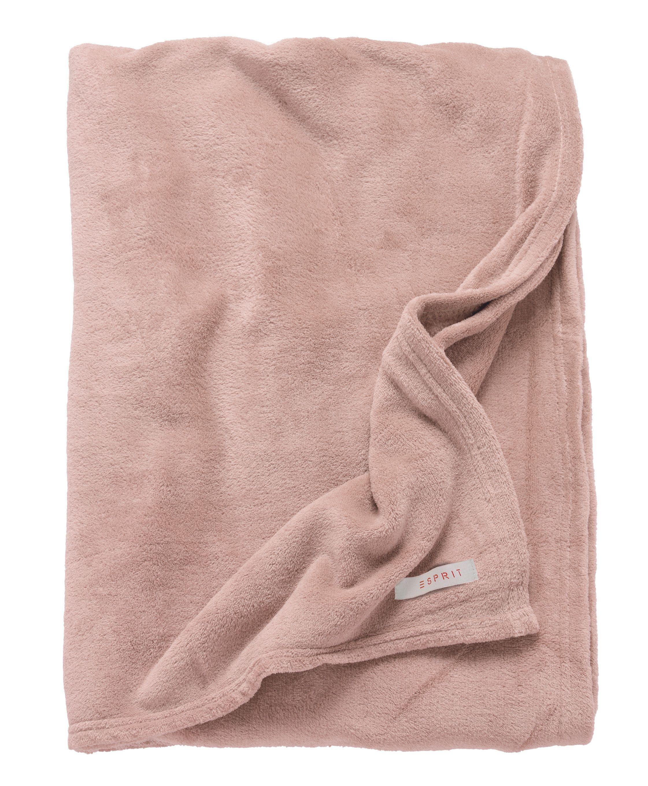 Esprit Mellows Rose Fleece Kuscheldecke - Super Soft & Wärmend