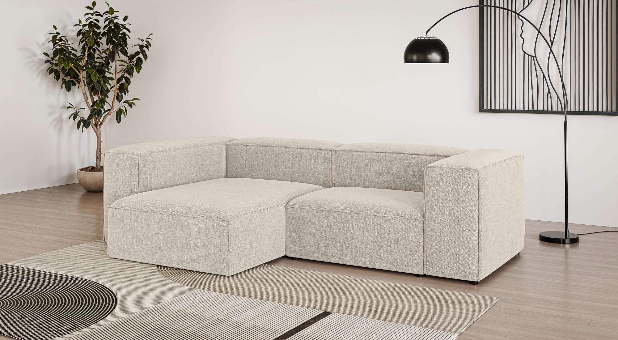 OTTO HOME Ecksofa HAILY L-Form Modularsofa Beige