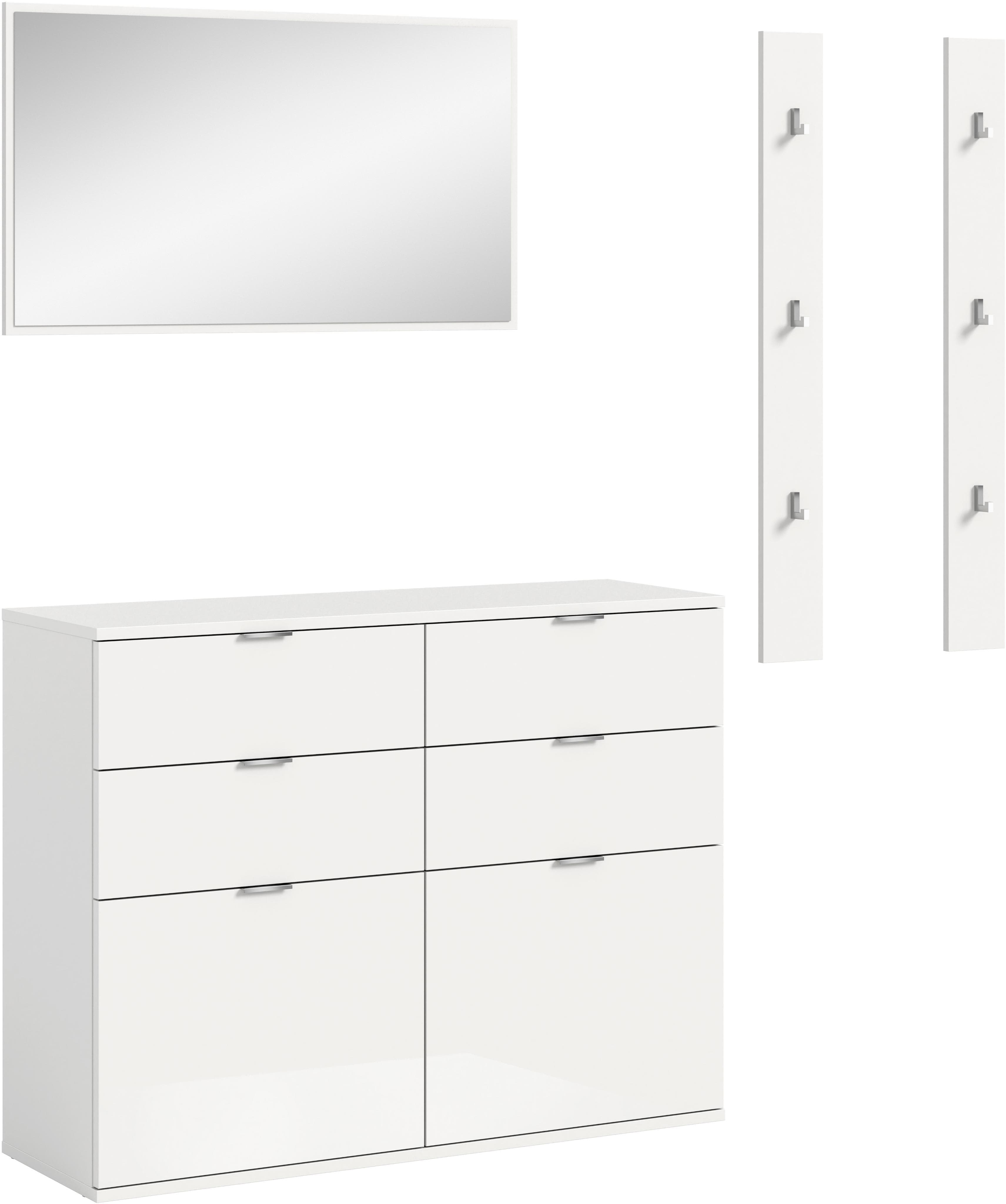 Garderoben-Set INOSIGN Trondheim 3-tlg. Weiß Hochglanz