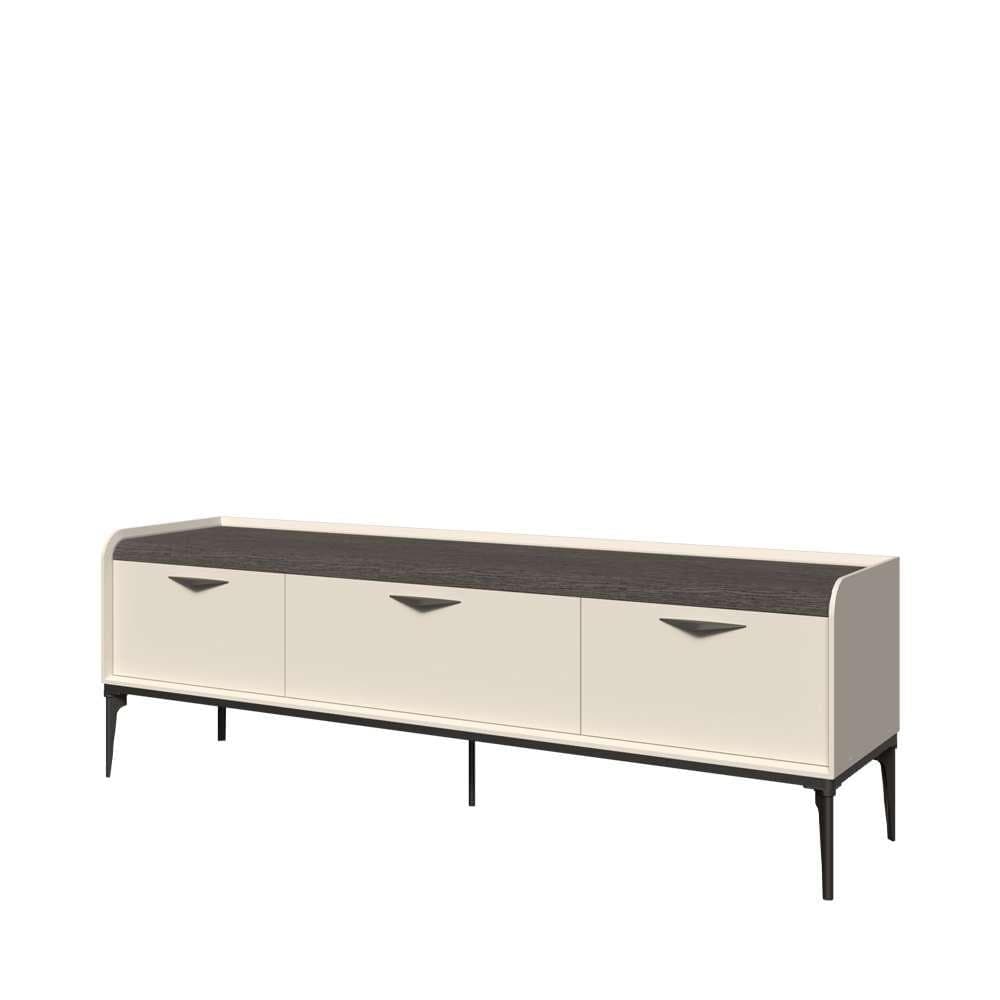 OTTO HOME Sofy TV-Lowboard Weiß Grau 197cm