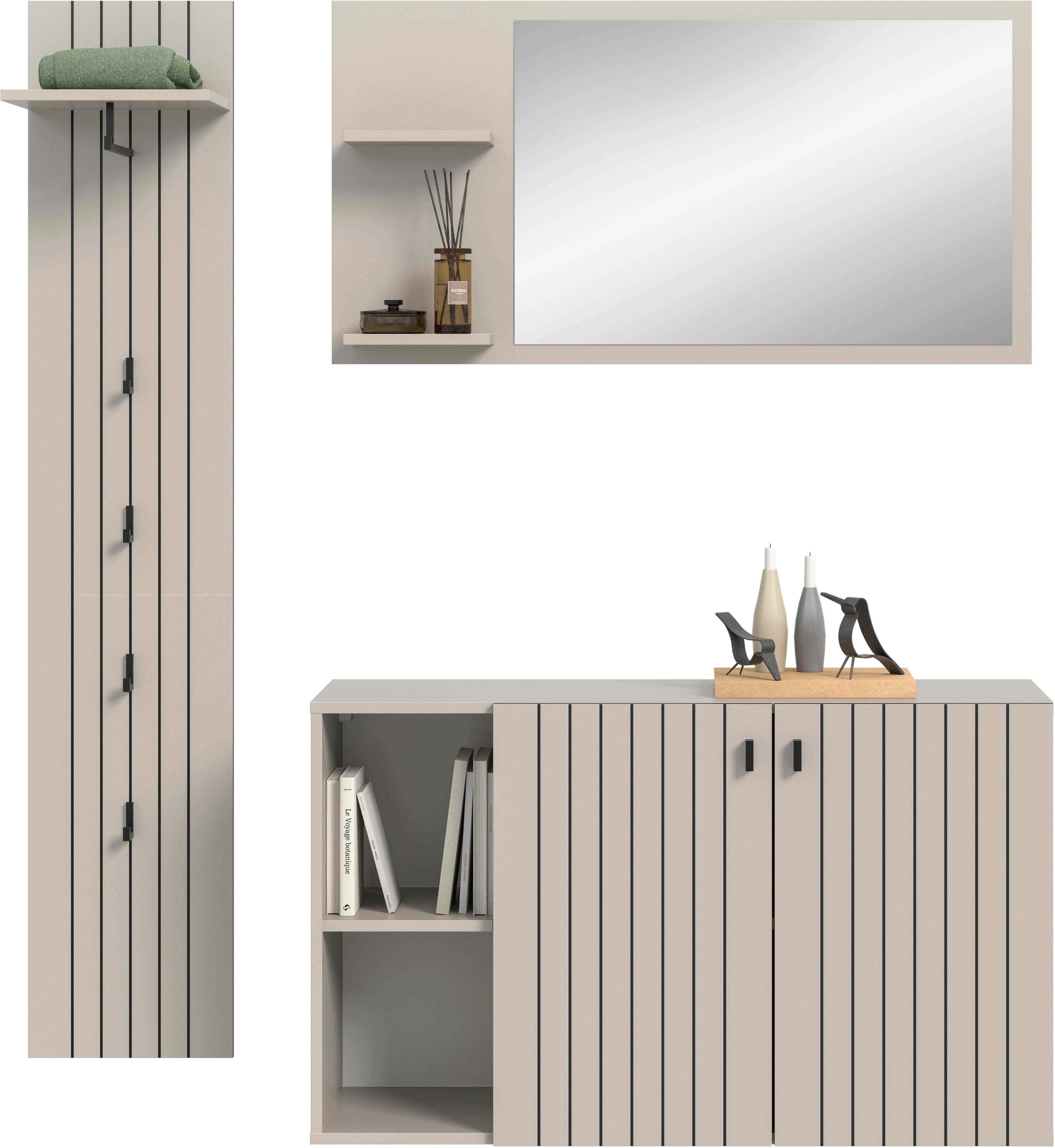 Garderoben-Set INOSIGN TATIO 3-tlg. Garderobenkombination Kashmir Nachbildung