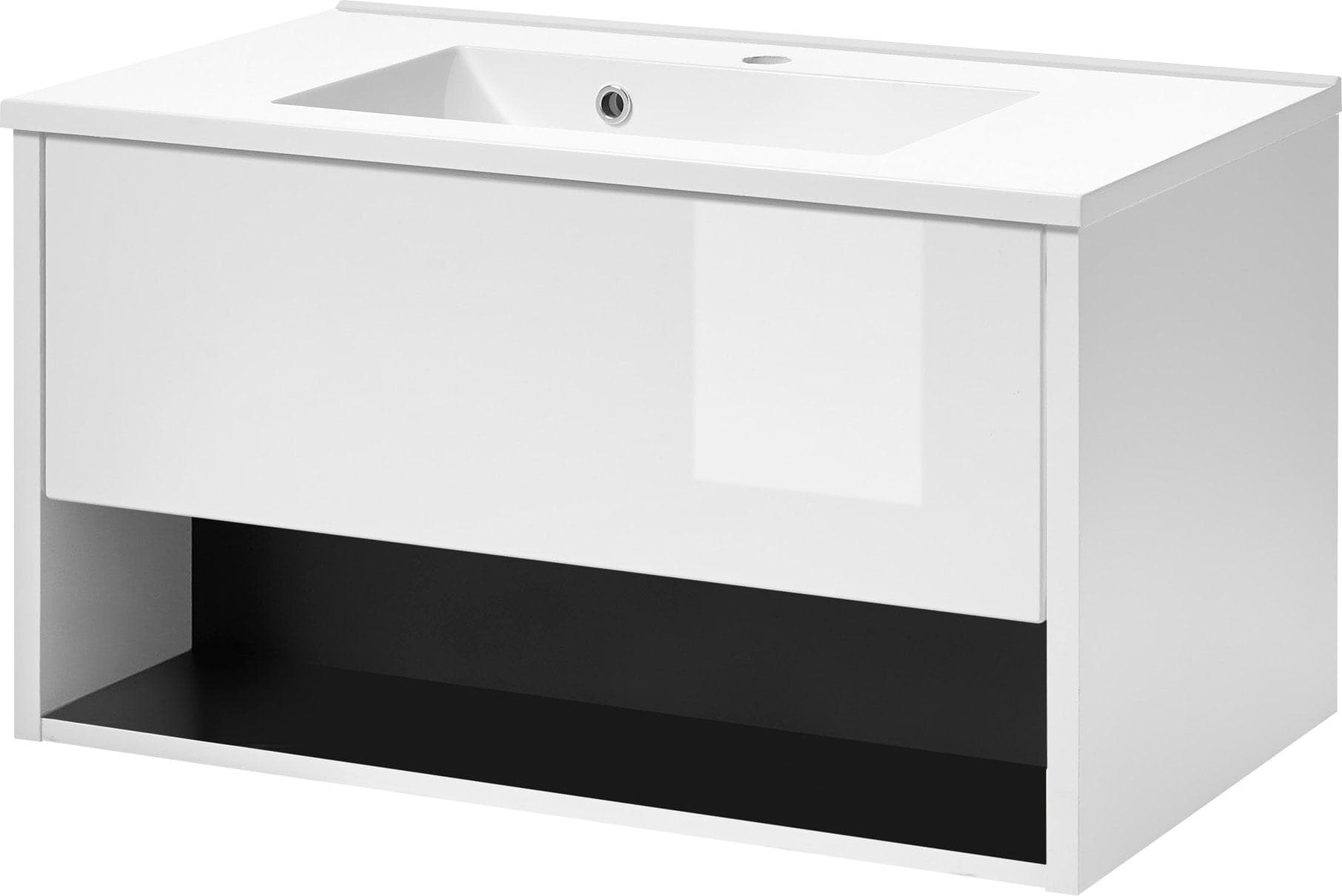 Waschtisch PLACES OF STYLE Studio Line Weiß Anthrazit