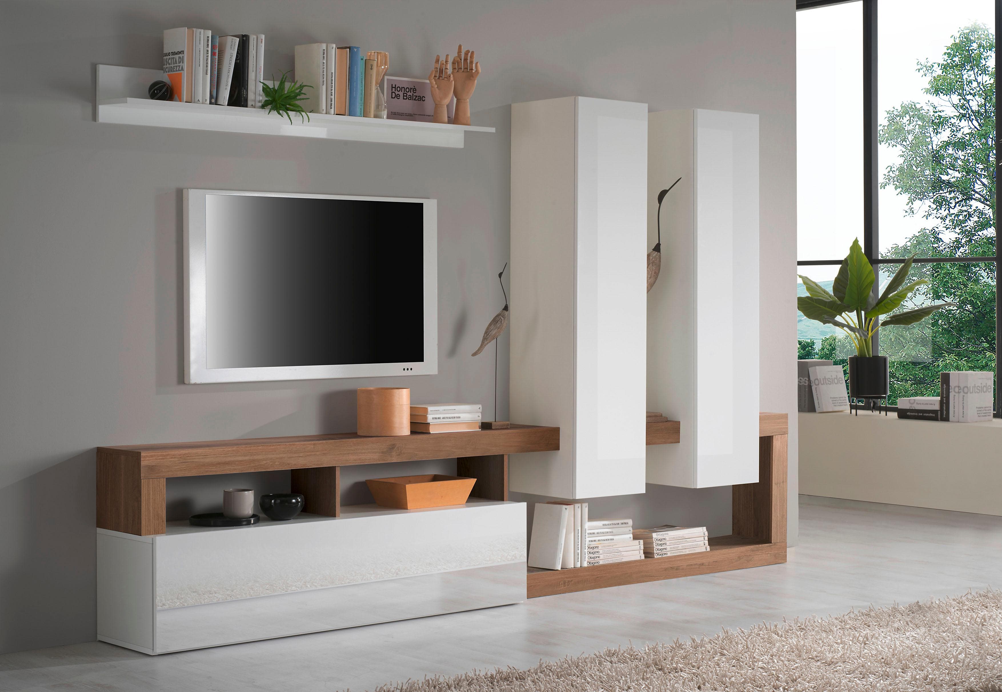 Modernes Wohnwand Set - 4 Teile