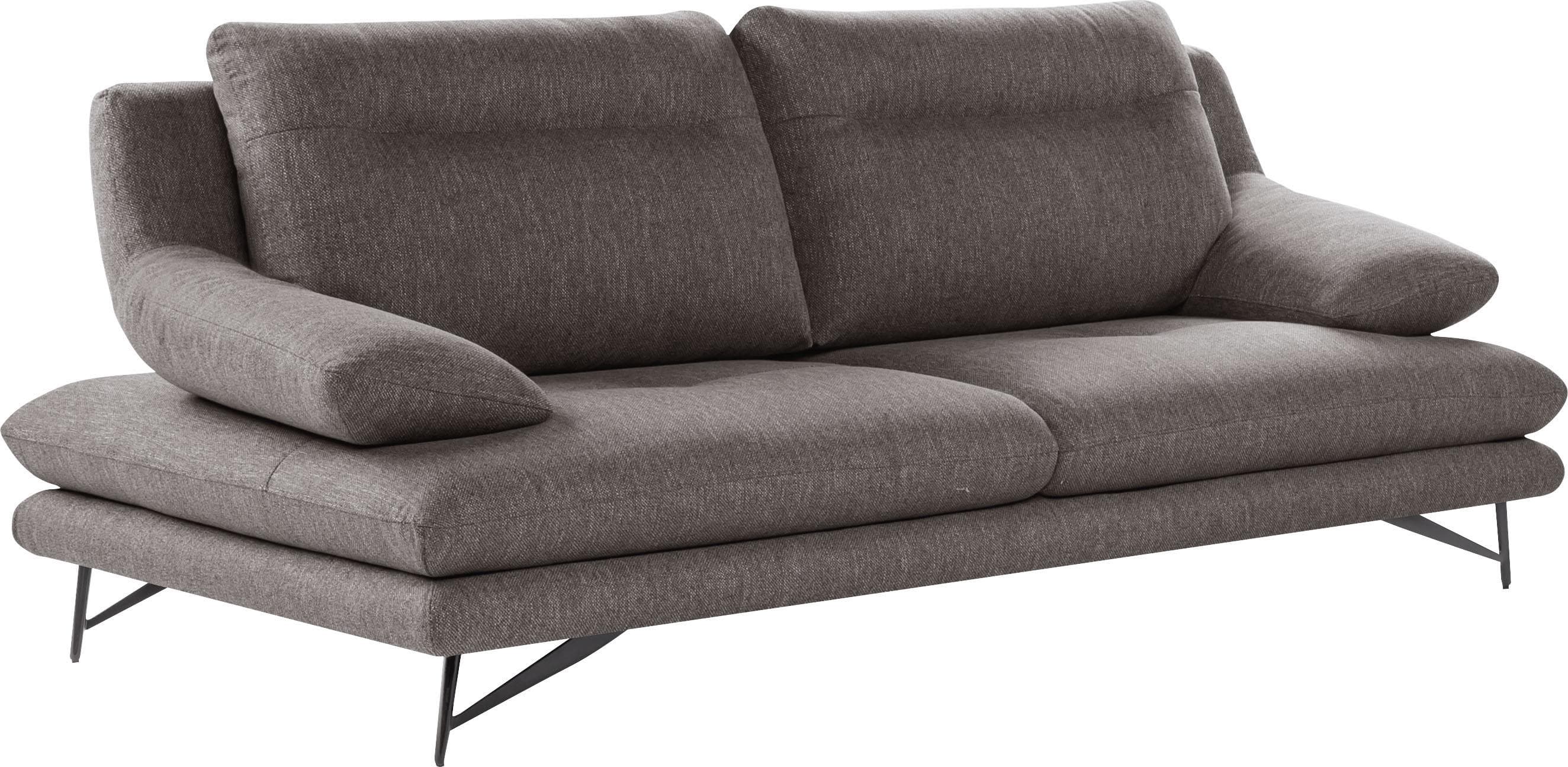CALIA ITALIA Cezanne 3-Sitzer Sofa Grau mit Sitztiefenverstellung