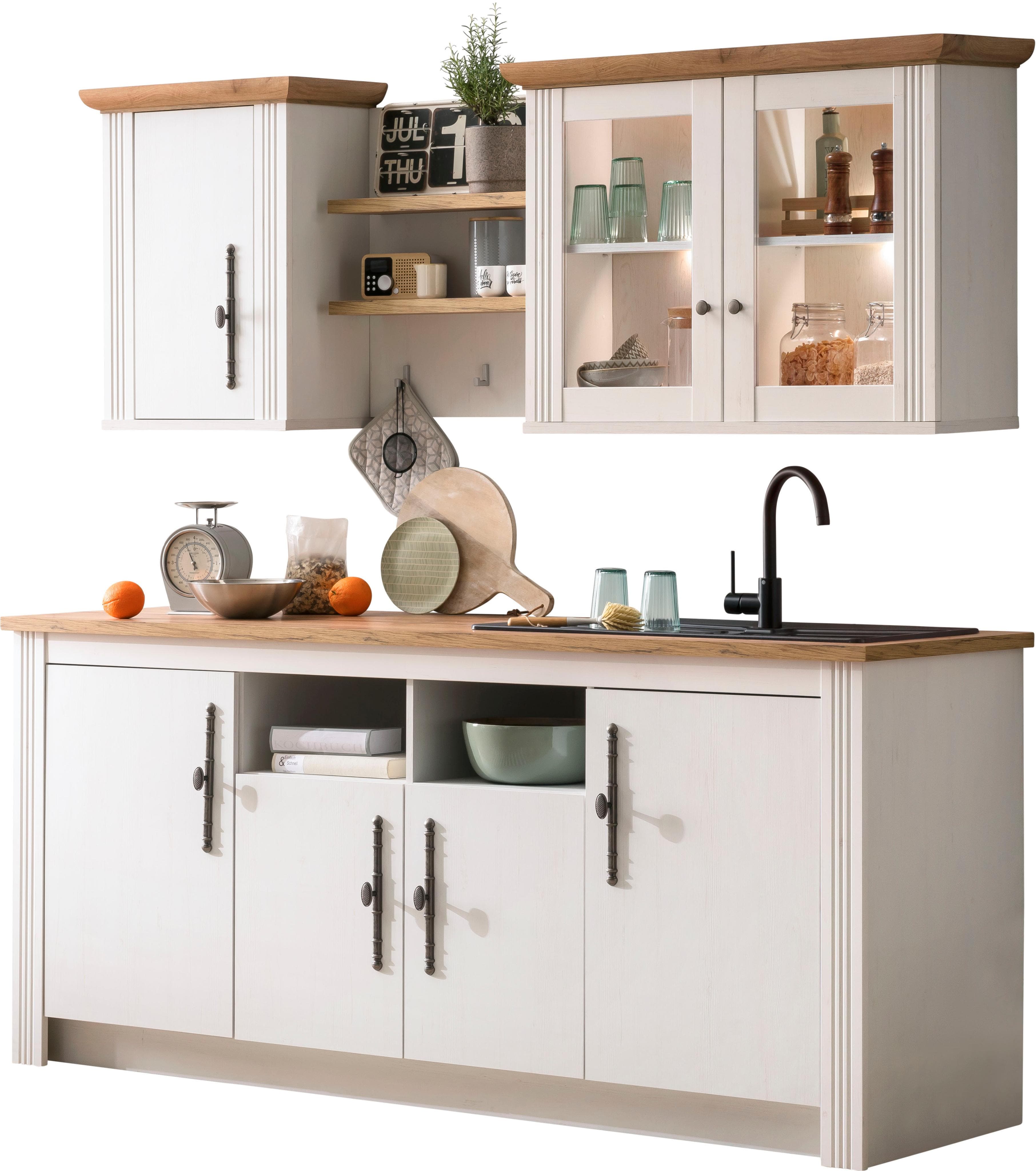 KOCHSTATION Küche KS-Westminster - Landhausstil Bi-Colour Design