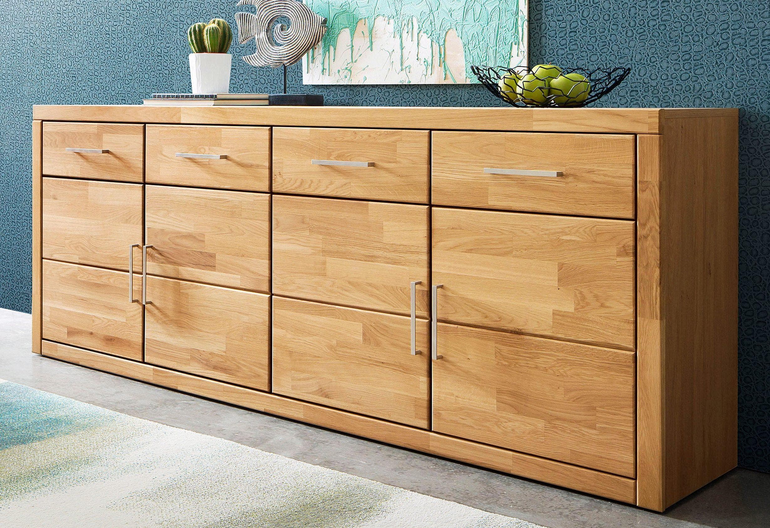 OTTO HOME Sideboard Trondheim Eiche Massivholz Fronten
