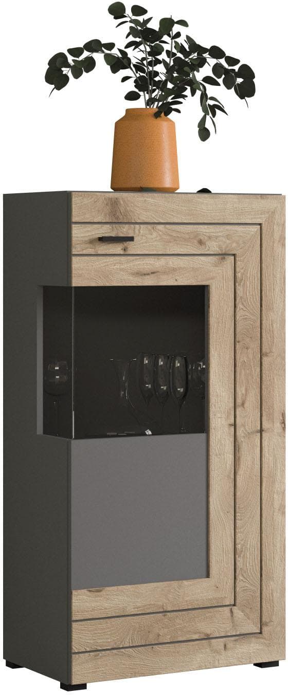 Vitrine INOSIGN Aalborg 2-farbig Metallgriffe