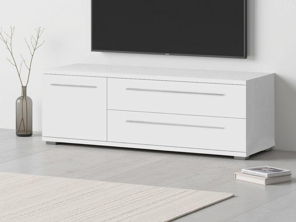TV-Board PLACES OF STYLE Piano Weiß Hochglanz