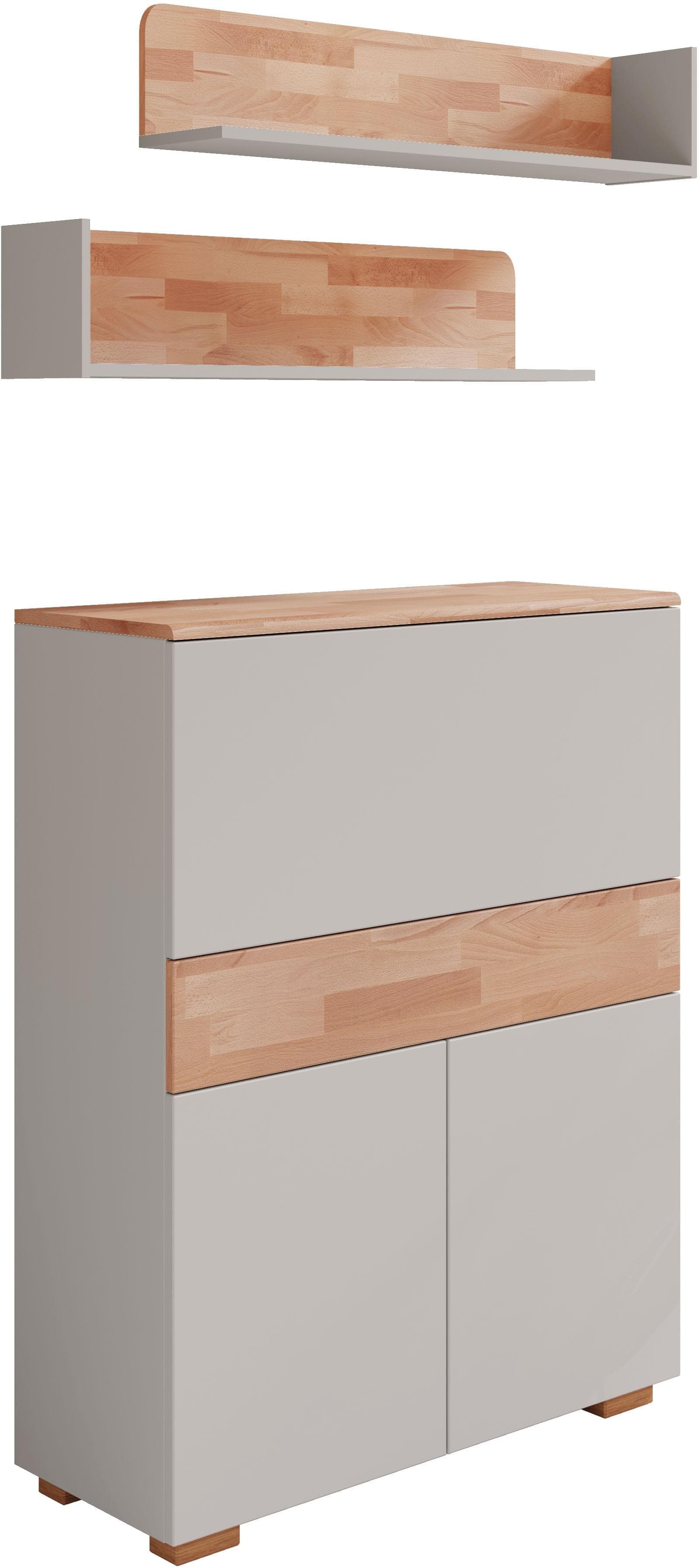 Home Affaire Karina Citra Büromöbel-Set: Multifunktionaler Sekretär mit Wandregalen