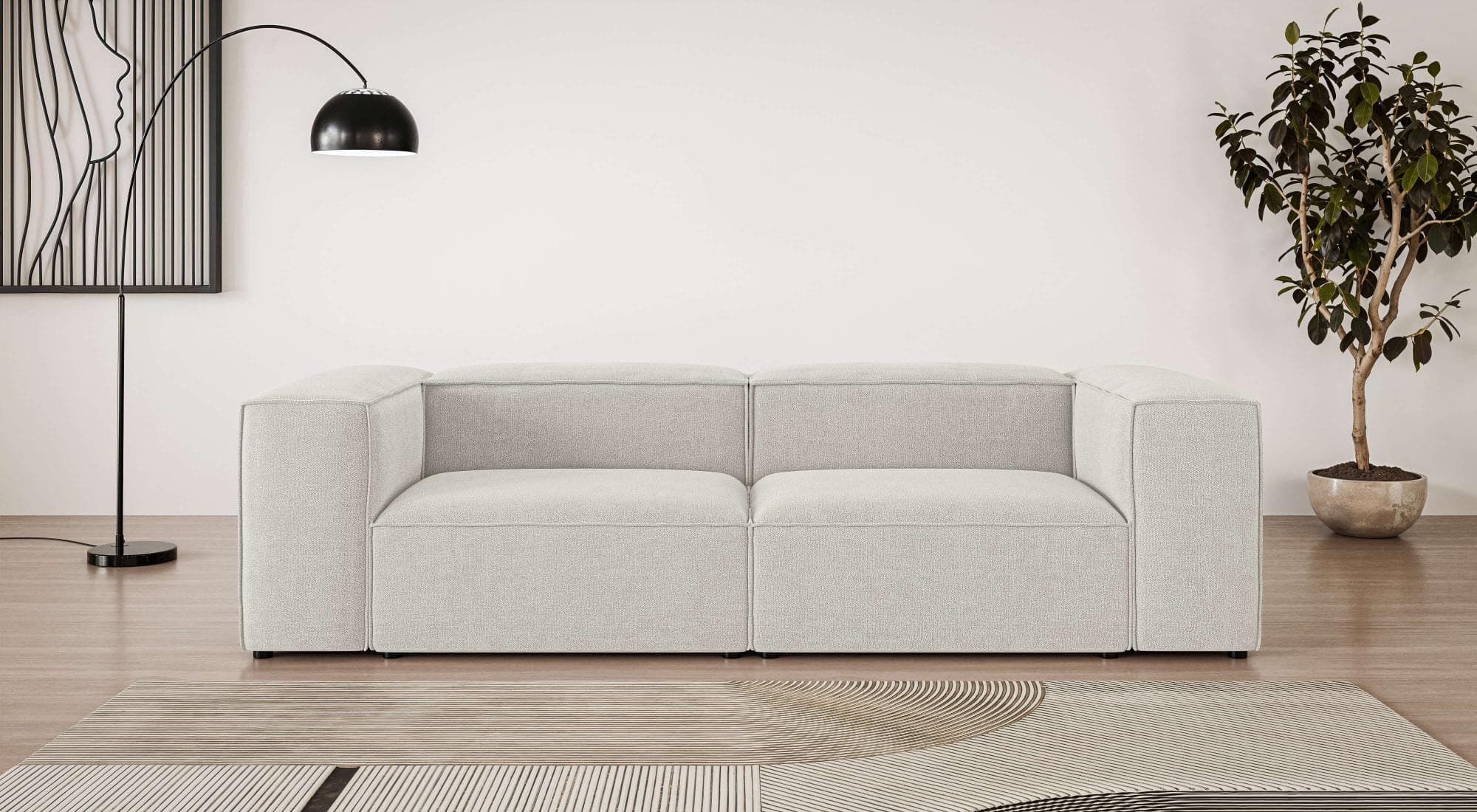 Big-Sofa OTTO HOME HAILY Modularsofa Creme