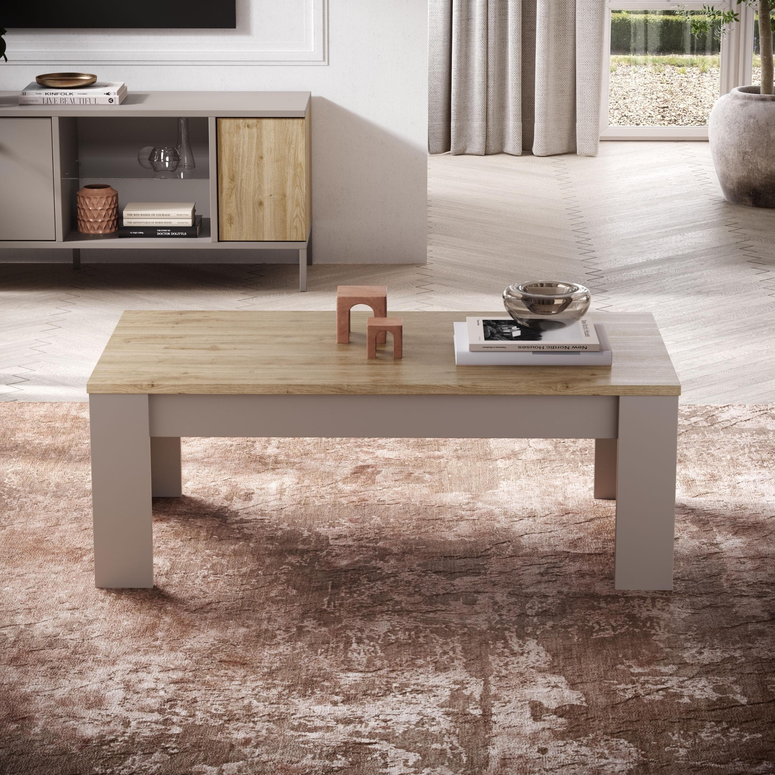 Home Affaire Couchtisch Gent Rechteckig Beige Eiche