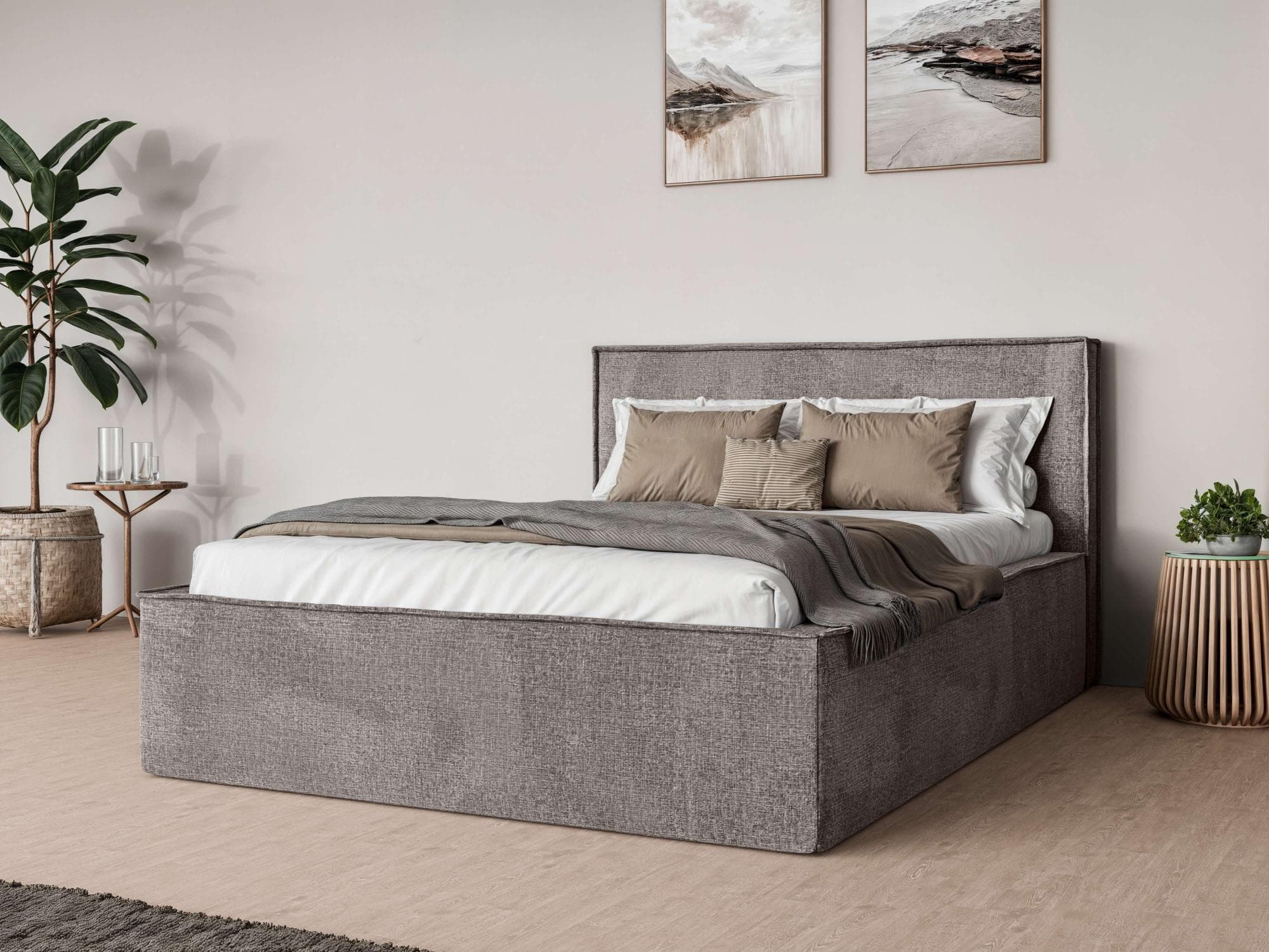 HOME AFFAIRE Polsterbett Östavall mit Bettkasten und Matratze