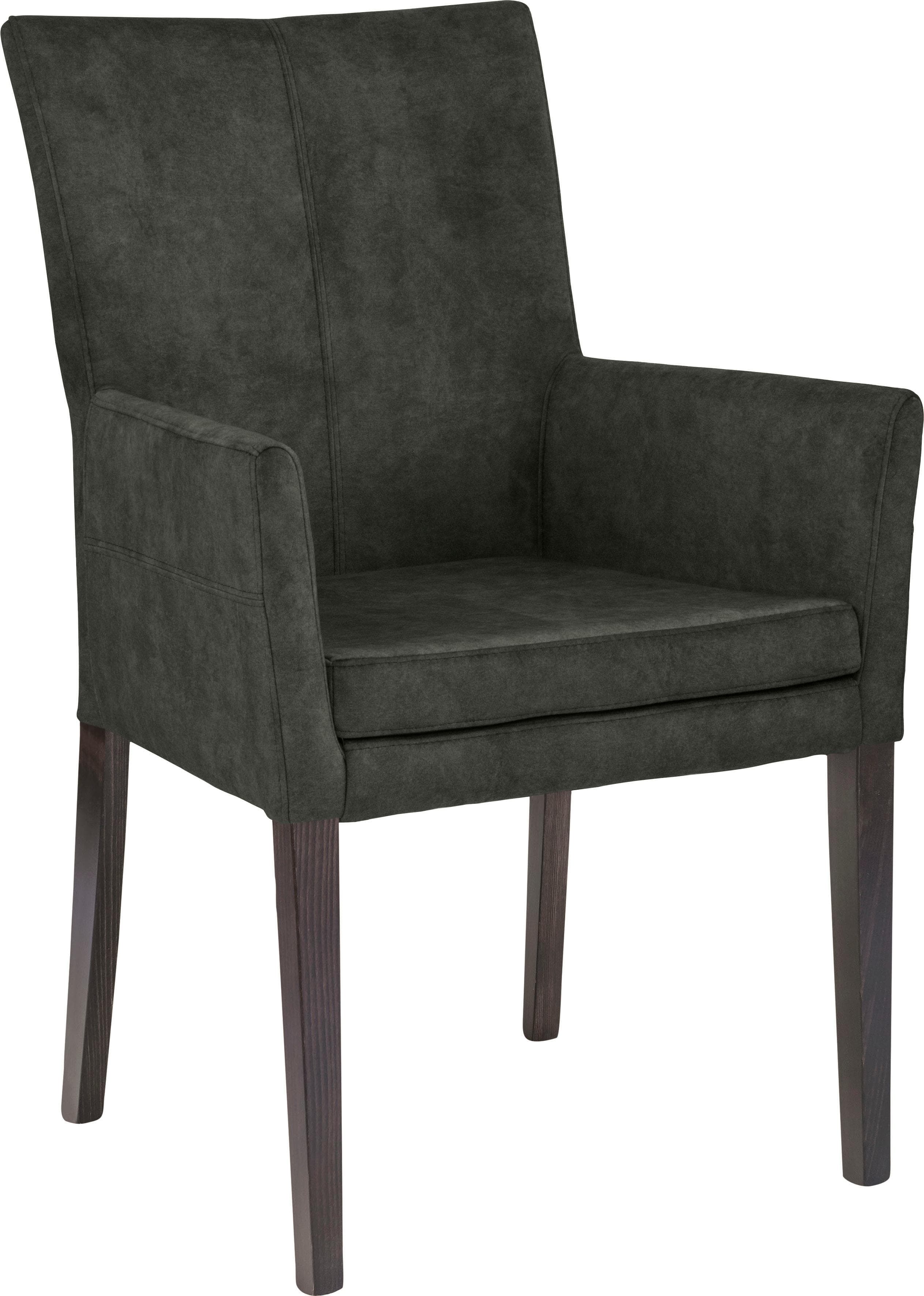 Home Affaire Armlehnstuhl Aspen Grün Wenge Massivholz