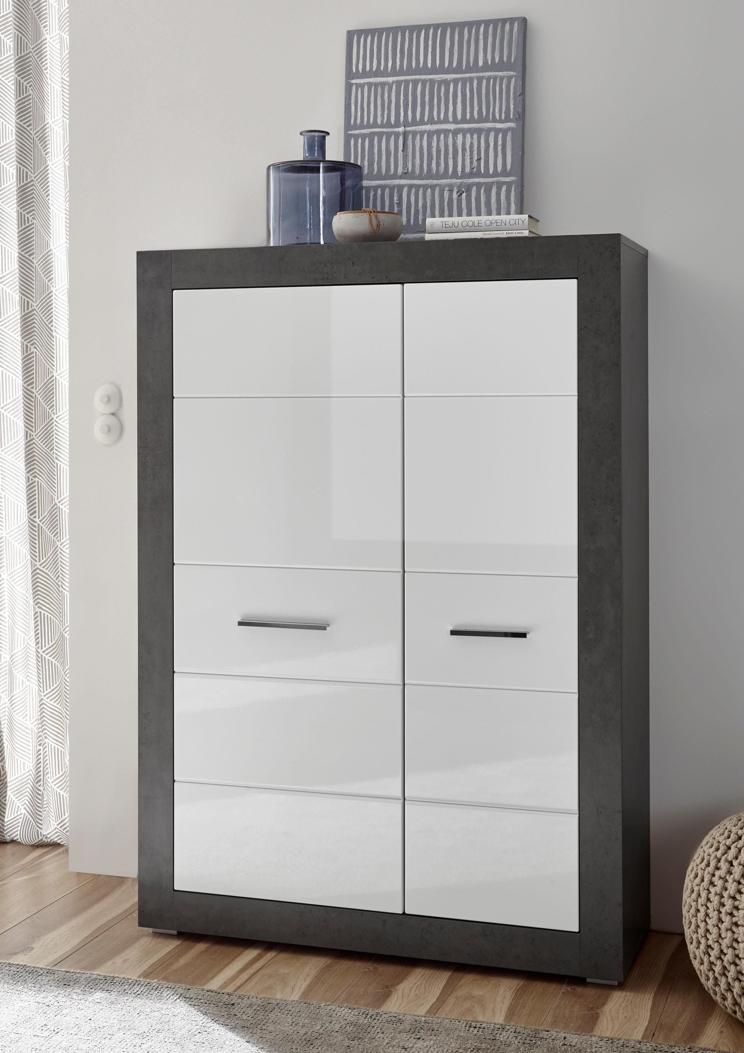Mehrzweckschrank INOSIGN "Etero" Schwarz/Weiß