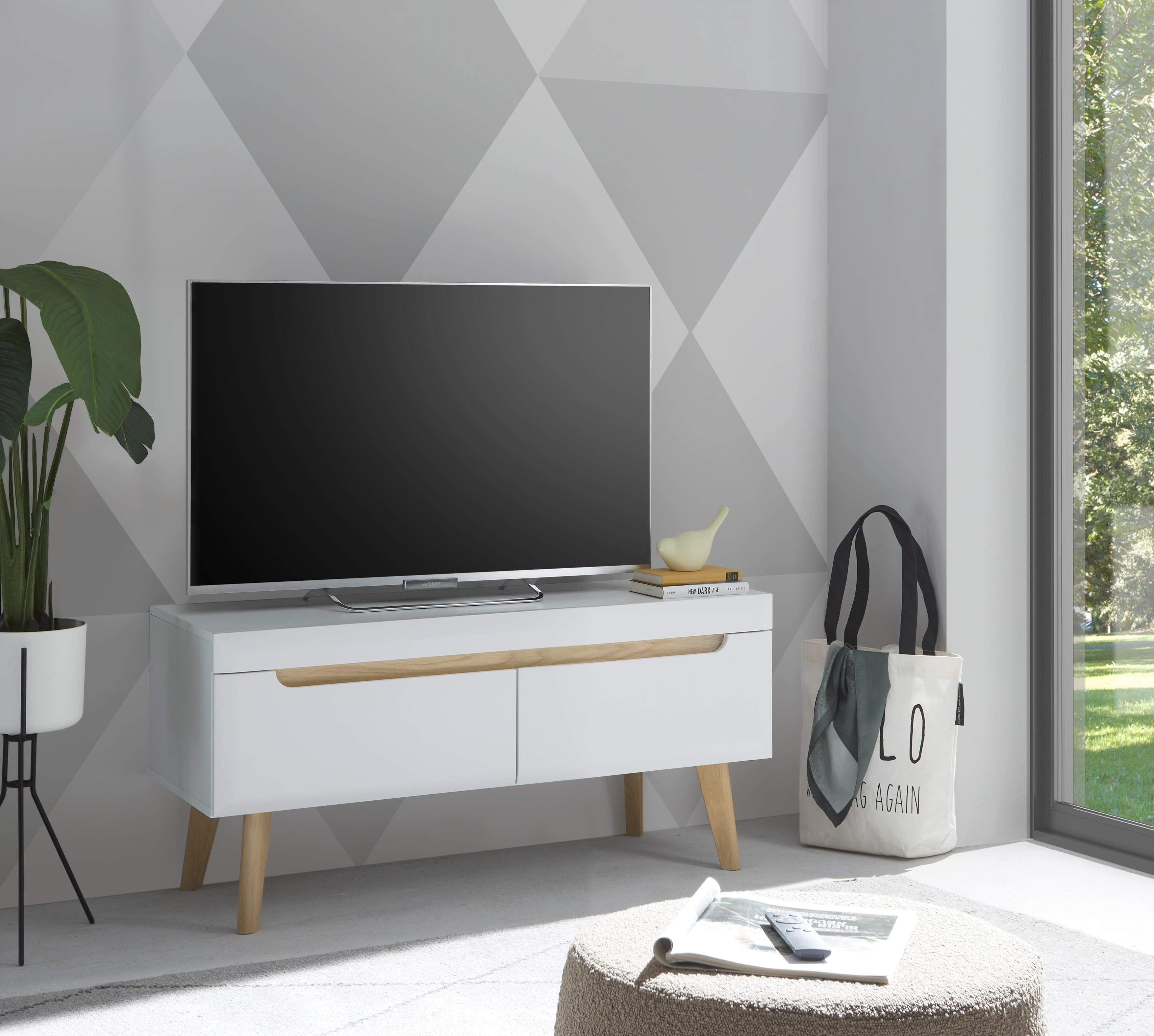 Home affaire Lowboard Torge Weiß Skandi Design