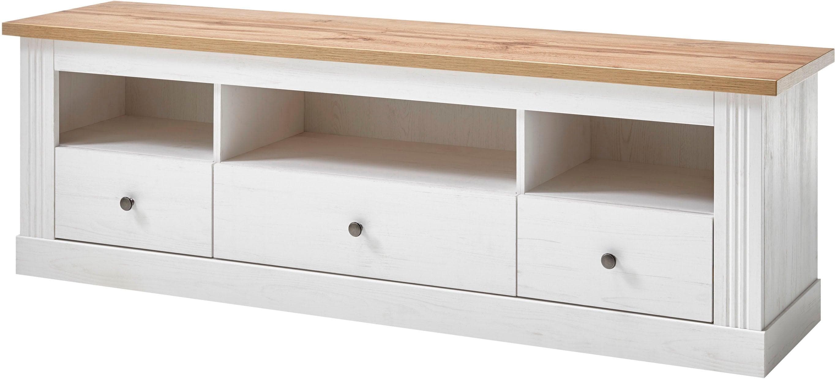 OTTO home Lowboard Westminster Landhausstil Weiss FSC