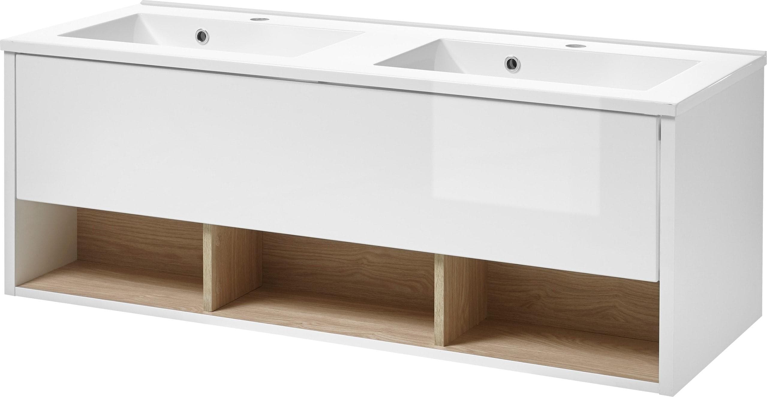 Waschtisch PLACES OF STYLE Studio Line Weiß Eiche Dekor