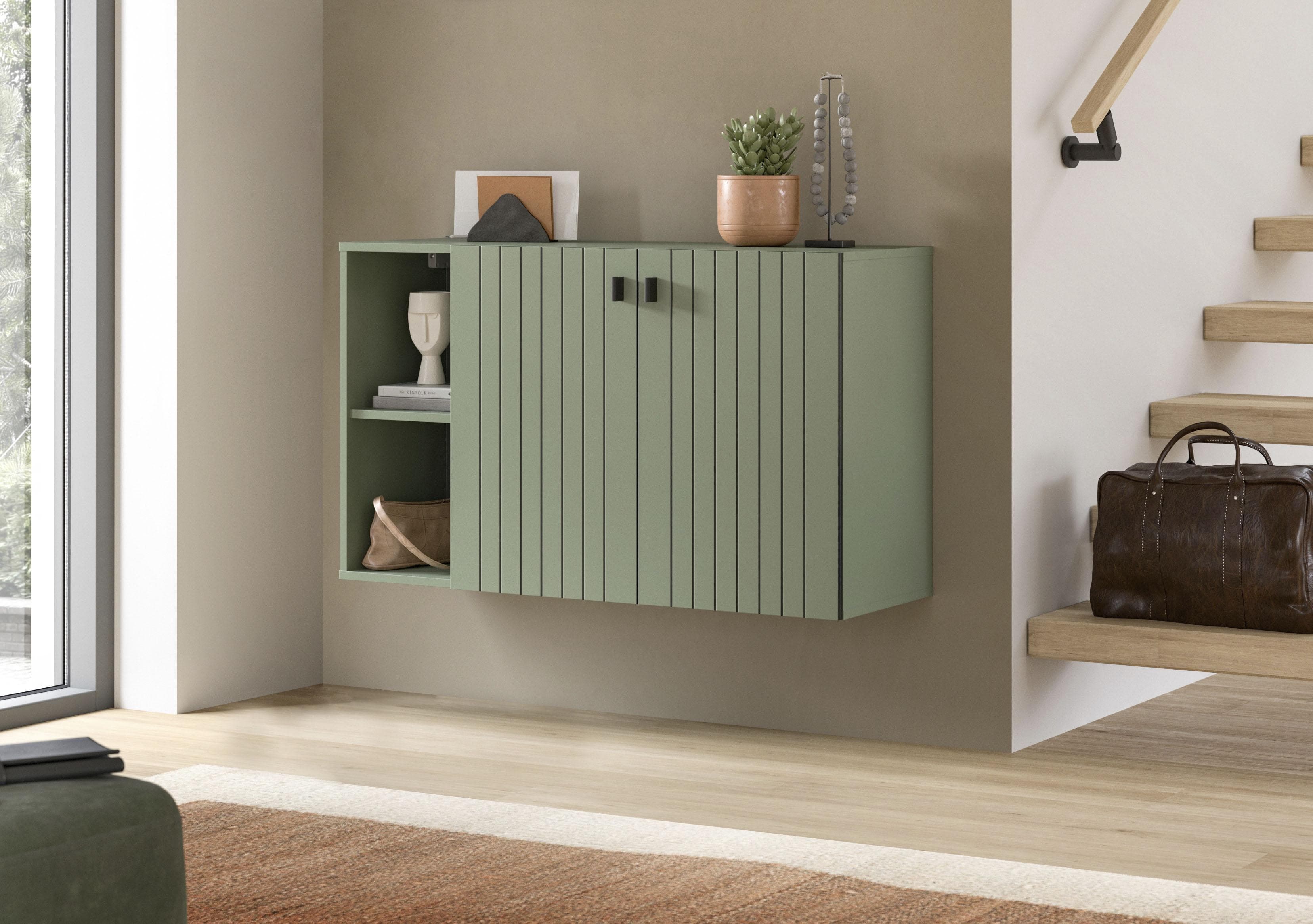 Schuhschrank INOSIGN TATIO Smoke Green Nachbildung