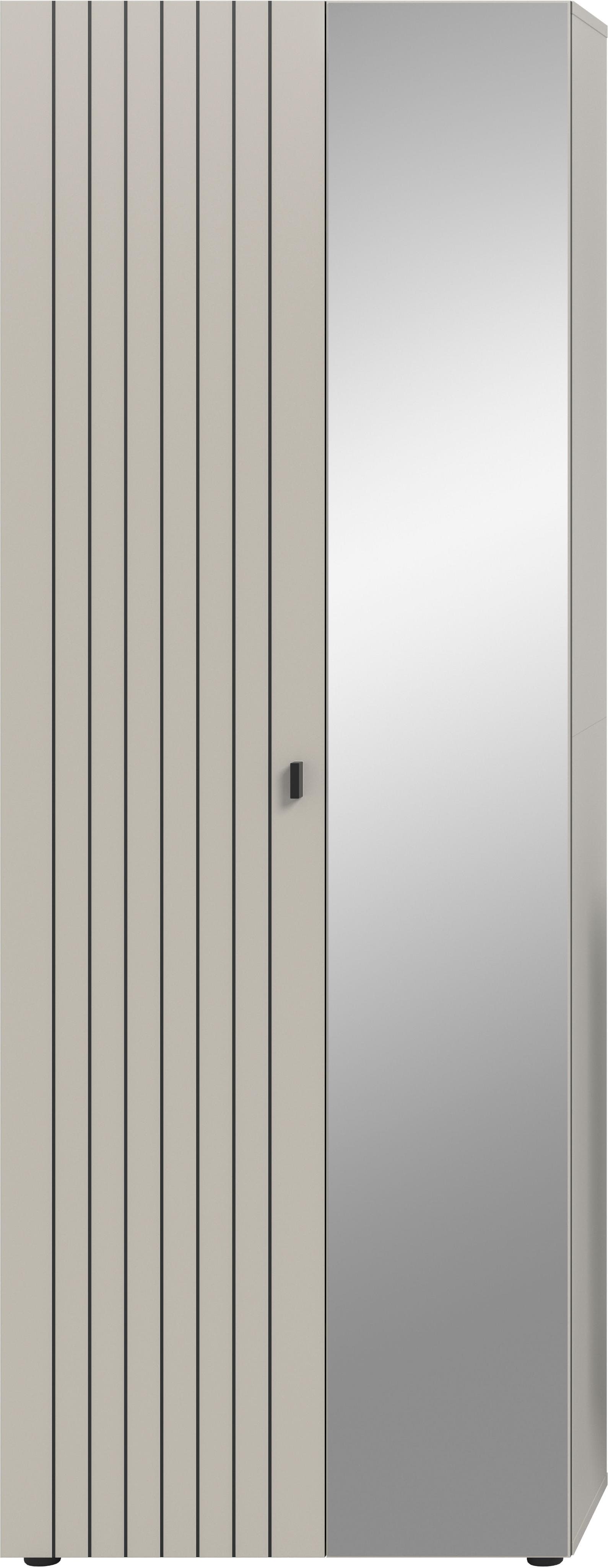 Garderobenschrank INOSIGN TATIO 192 cm Rillenoptik Spiegeltür