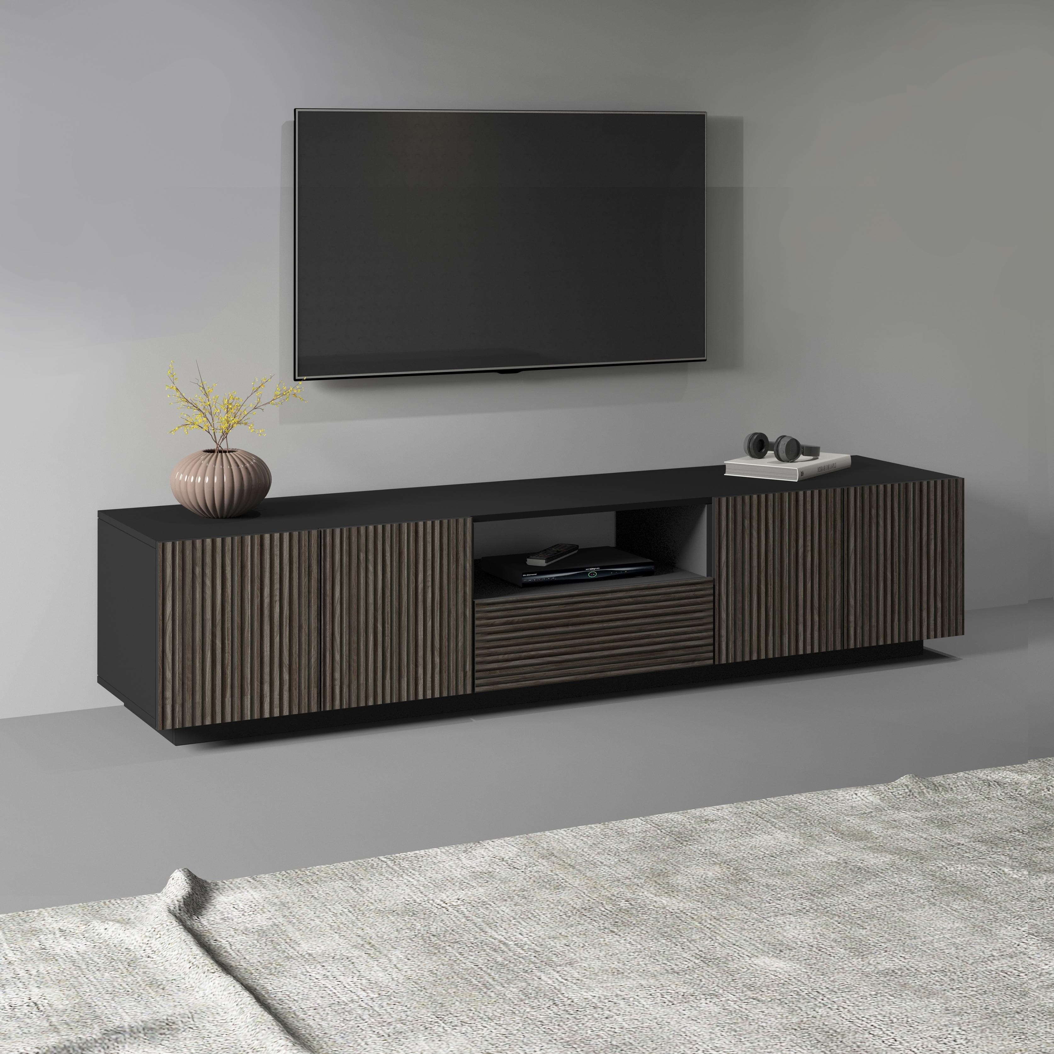 Lowboard HOME AFFAIRE Vega - Modernes TV Board Anthrazit