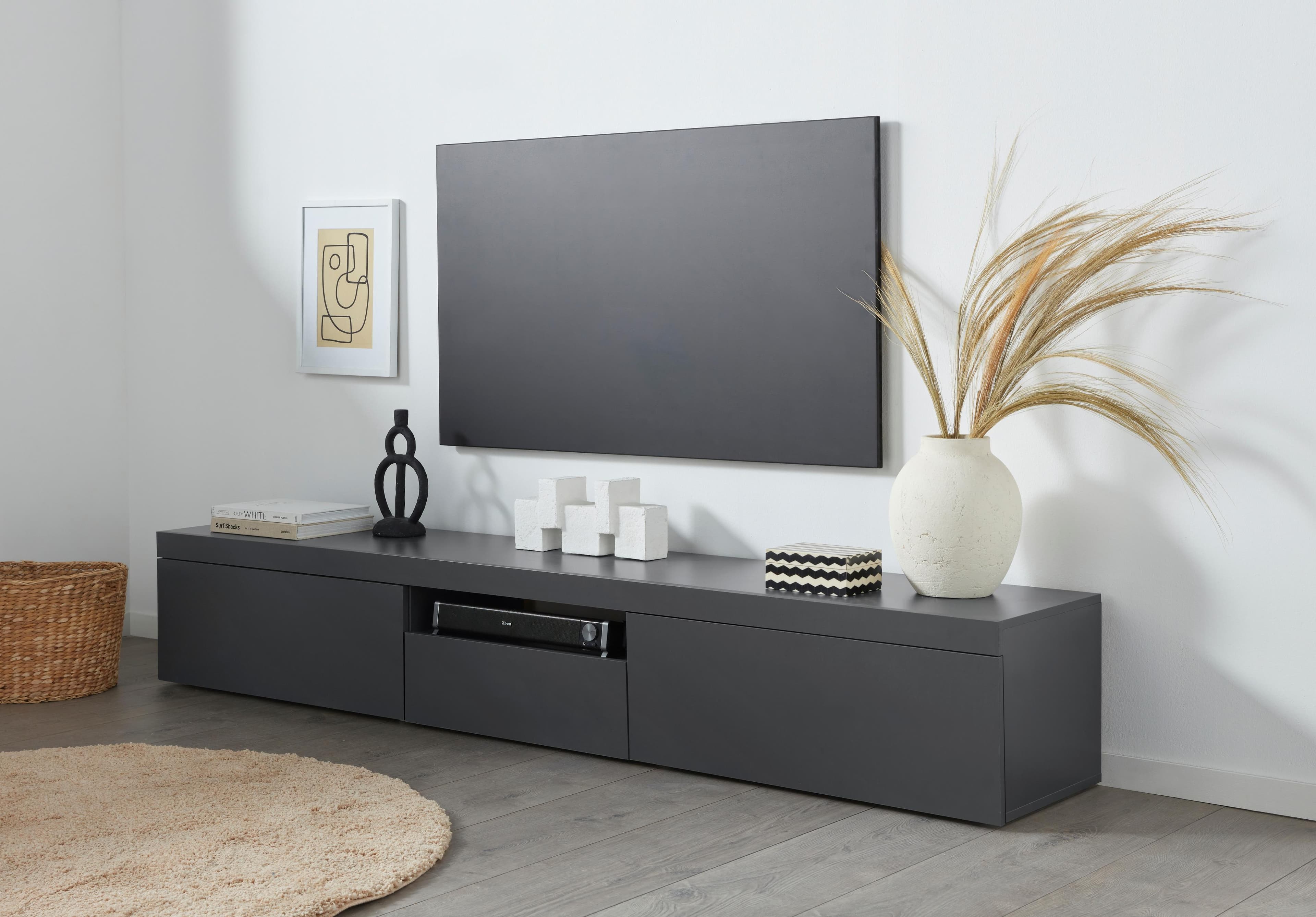 Home affaire Lowboard Essential Anthrazit Matt Modern