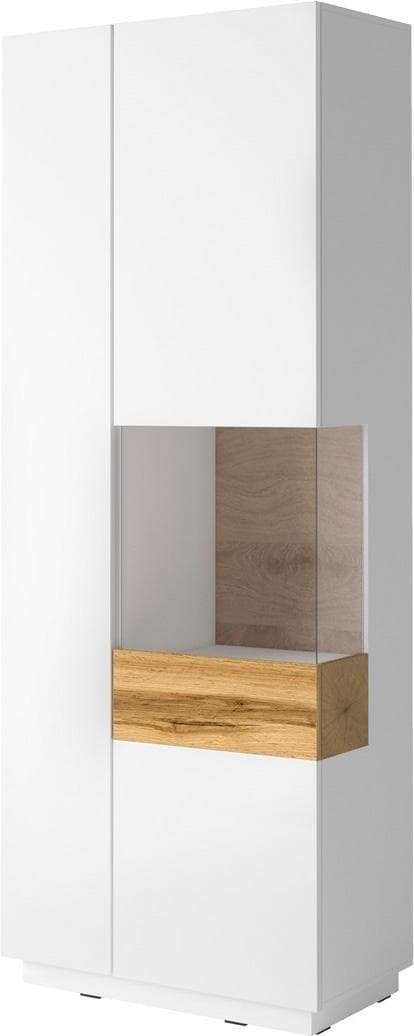 OTTO HOME Vitrine SILKE Weiß Hochglanz Push to Open