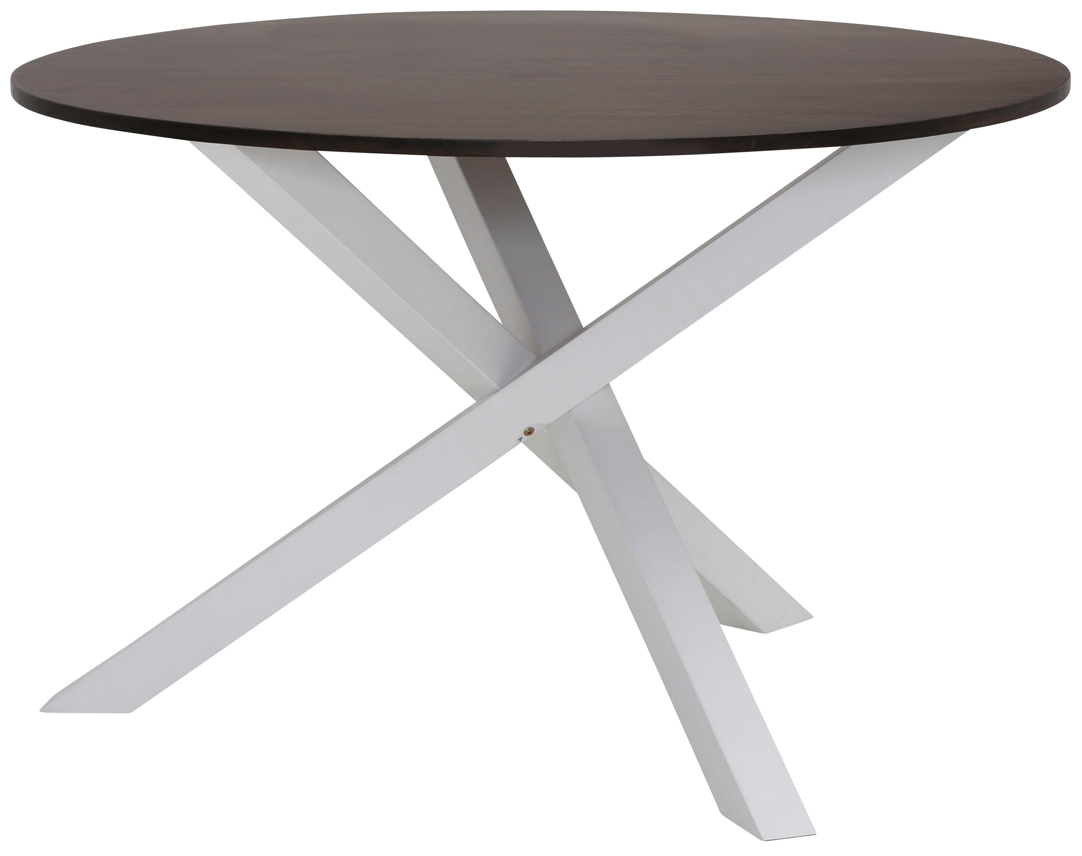 OTTO HOME Esstisch Bristol Weiß Eichefarben Rund 120cm