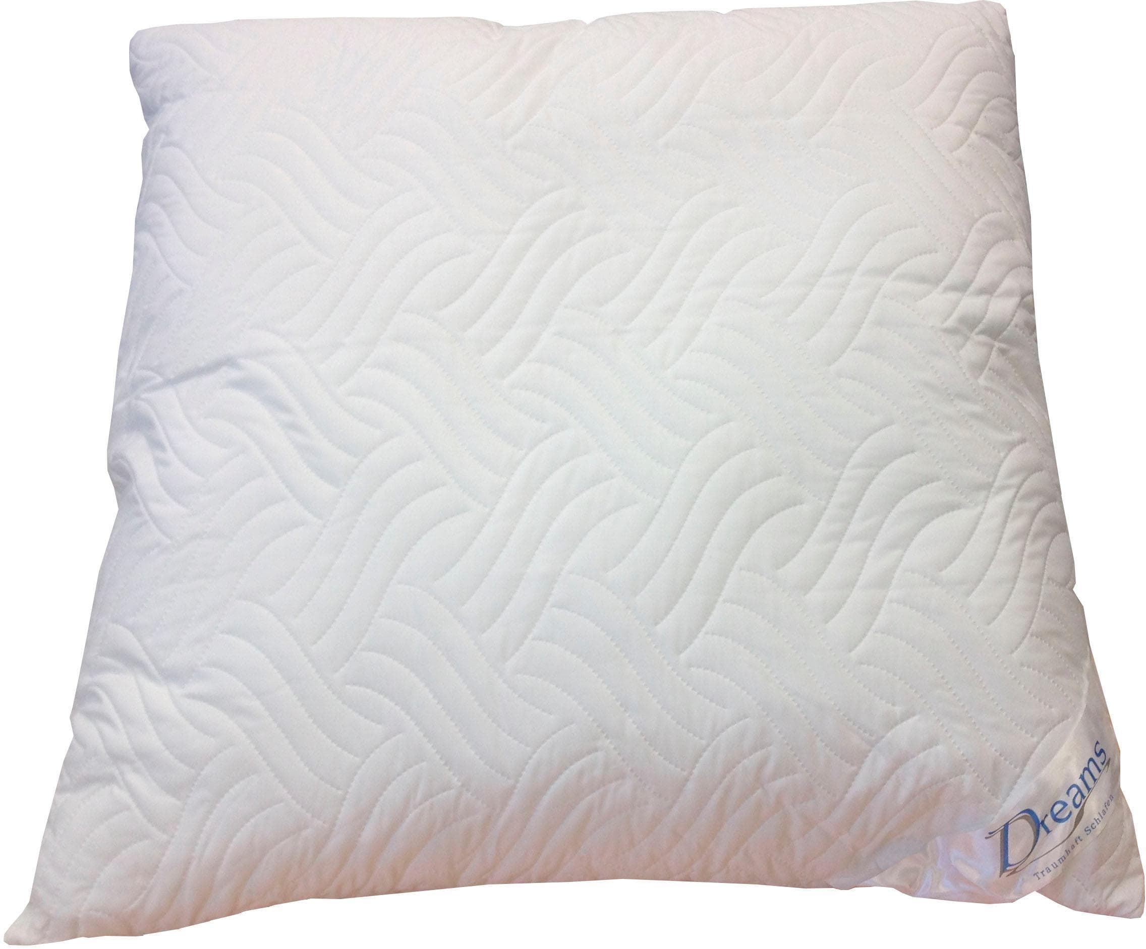 Microfaserkissen DREAMS "Prägo" Weiß 80x80 cm