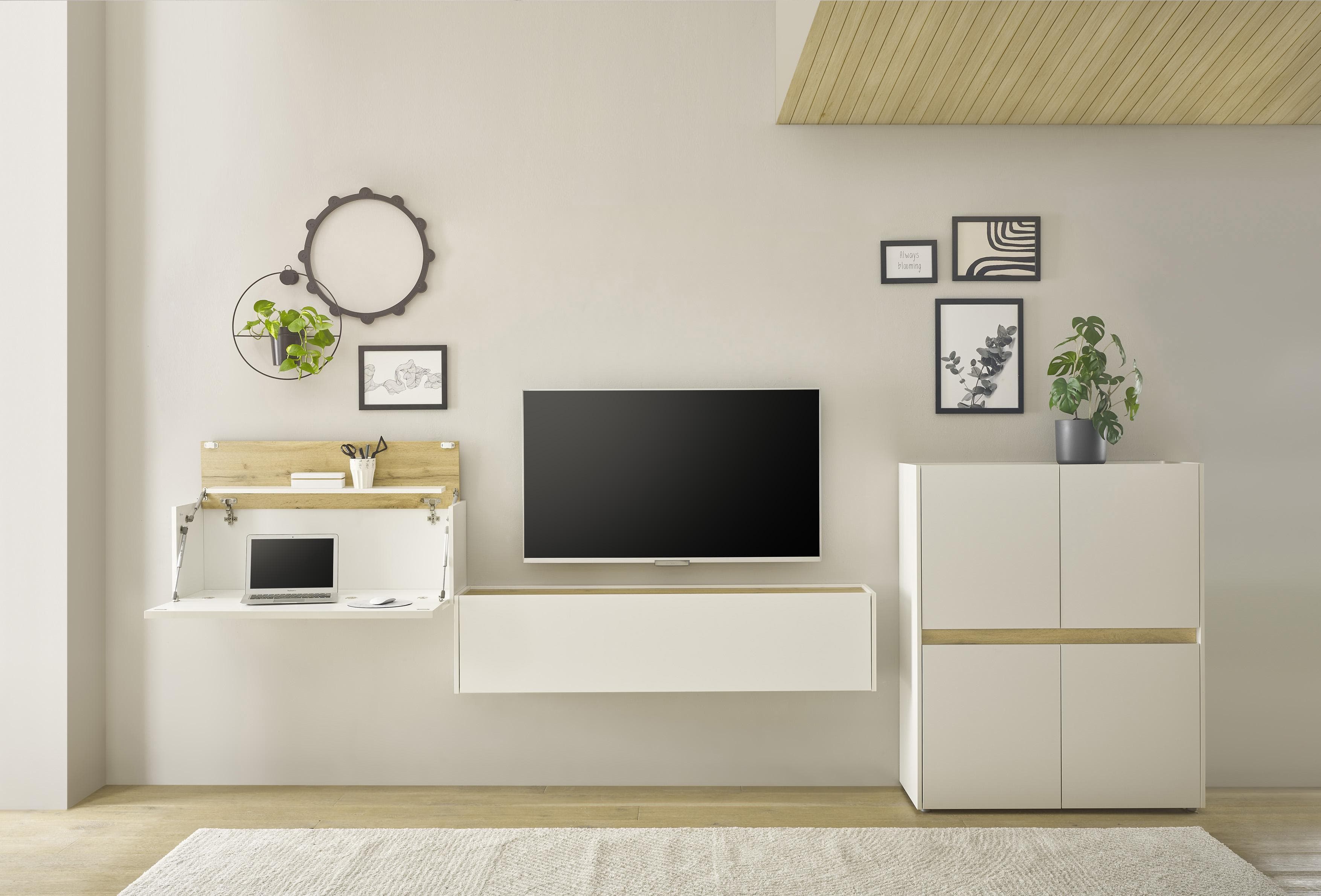 Home Affaire Büromöbel-Set CiTY/GiRON Weiß