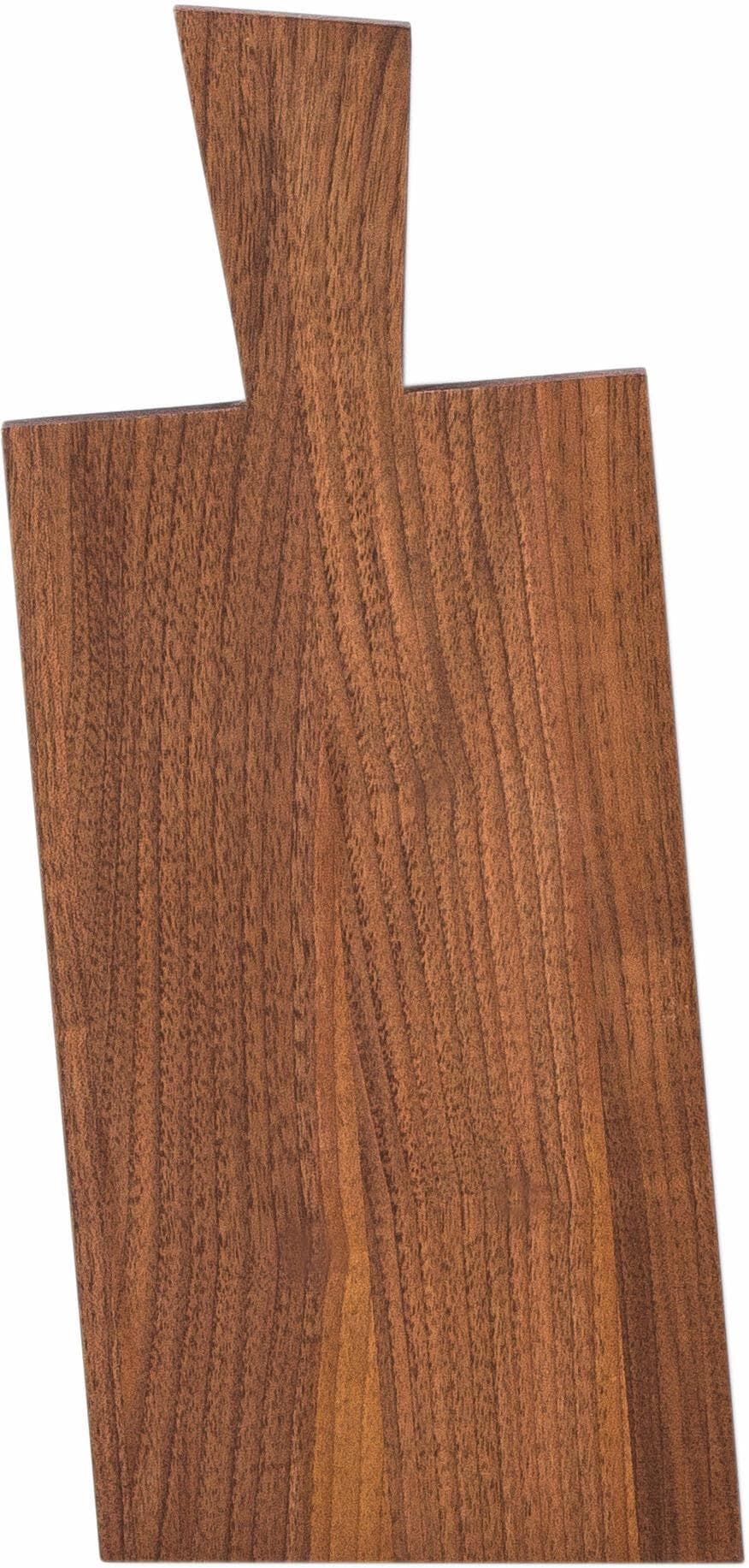 Schneidebrett CONTINENTA Walnuss massiv mit Griff braun