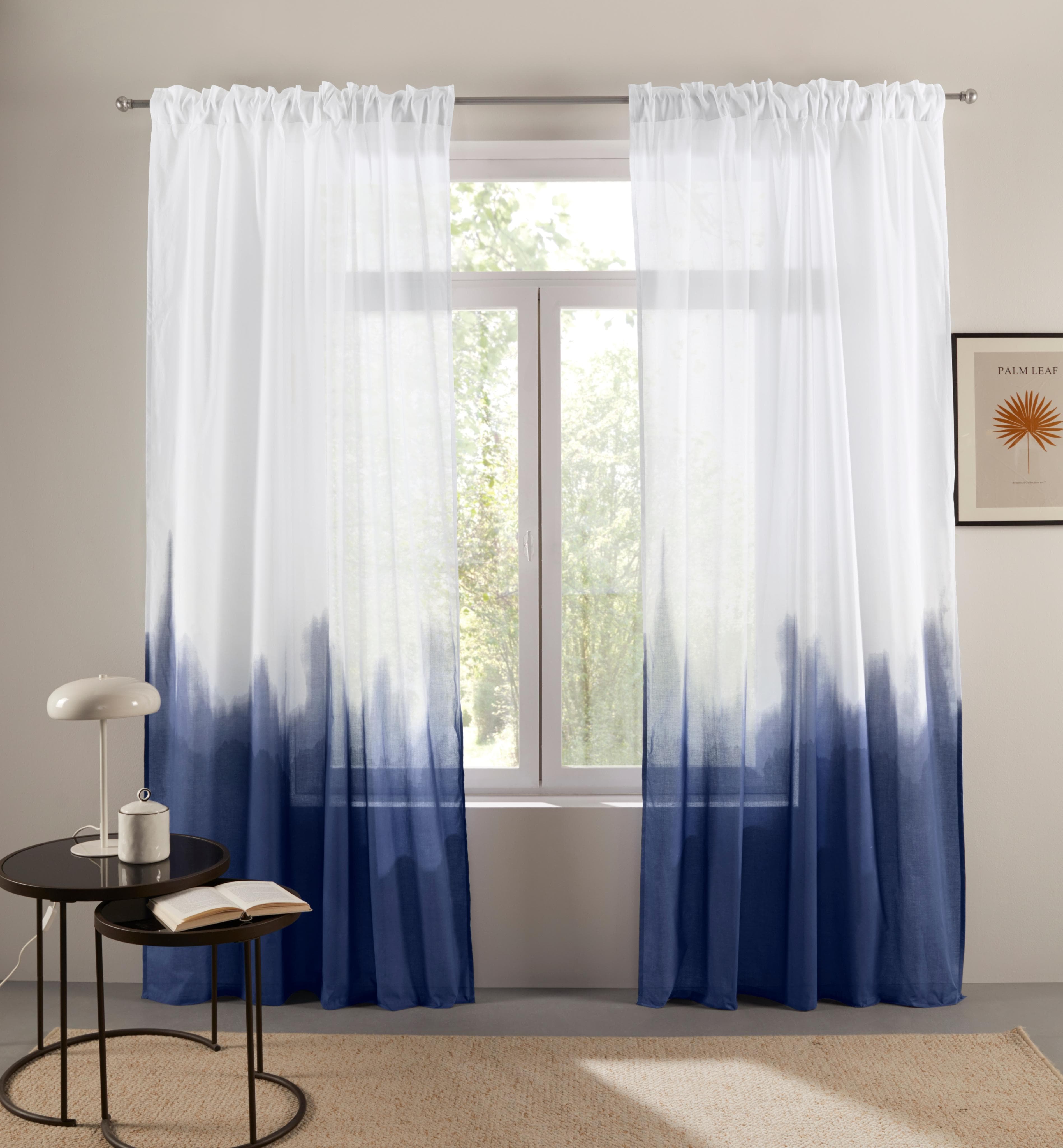 Bruno Banani Gardine Nevalla Blau Farbverlauf