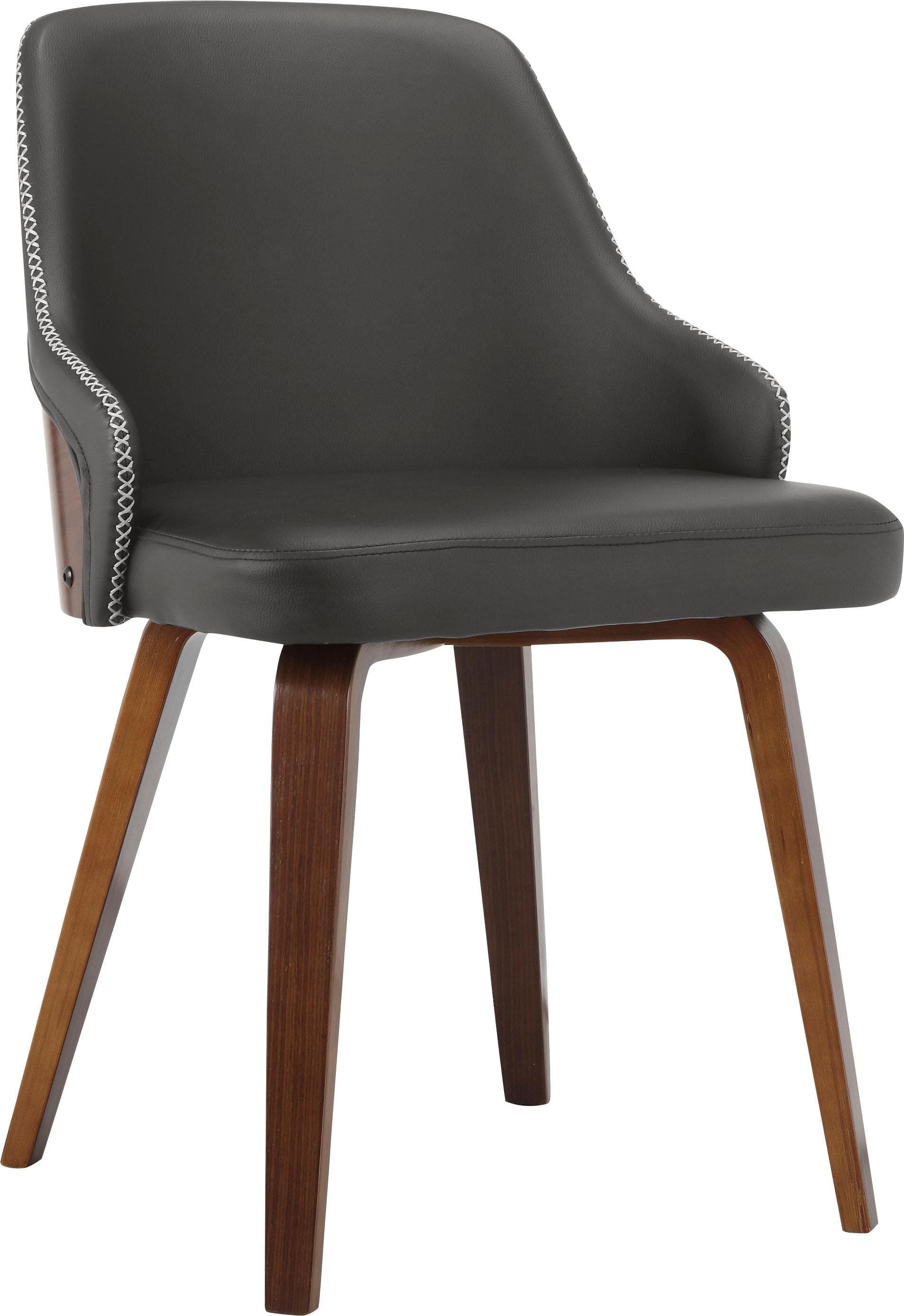 INOSIGN Esszimmerstuhl Bojan Braun Kunstleder mit Armlehnen