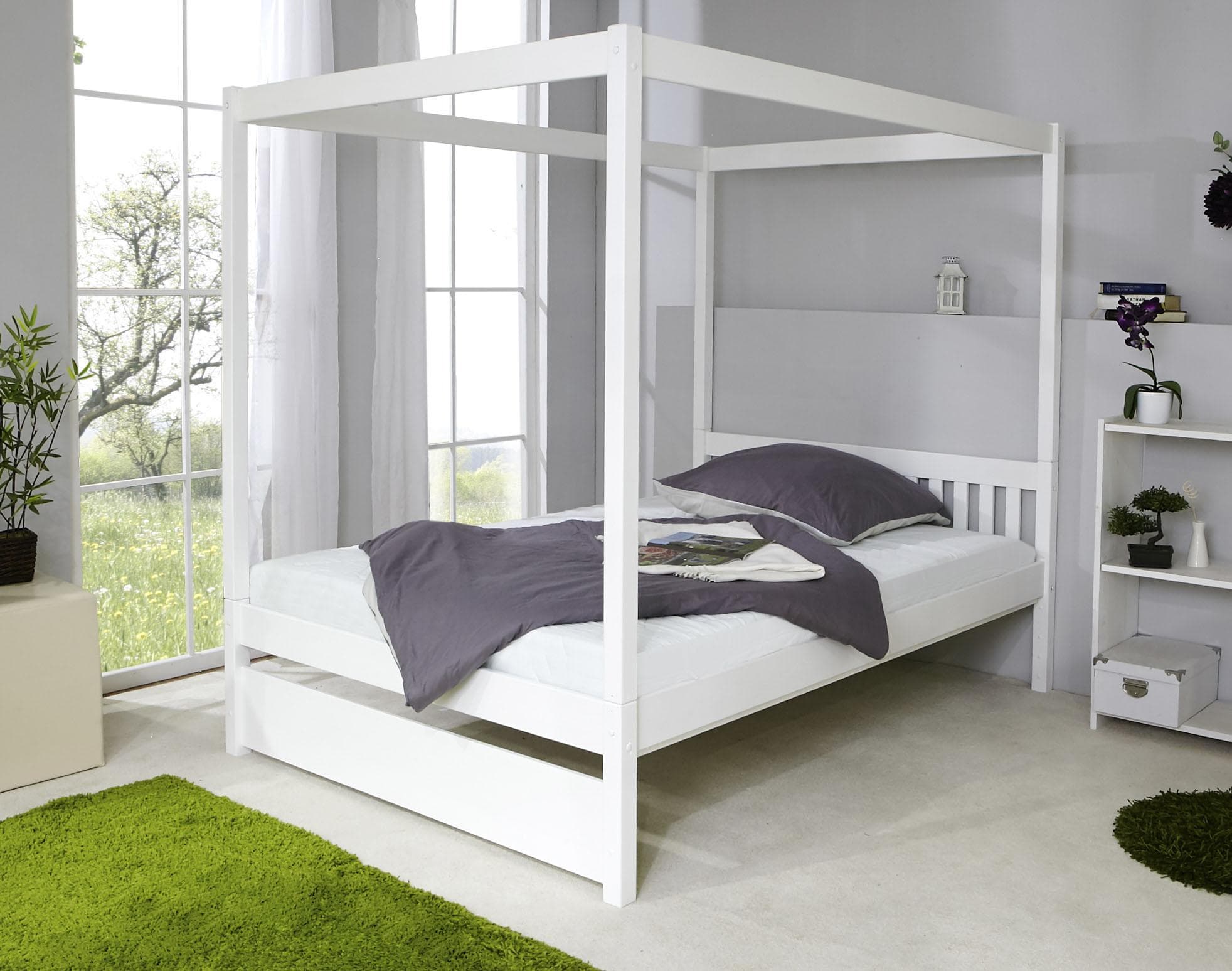 Kiefer Himmelbett  - Natürlicher Schlafkomfort