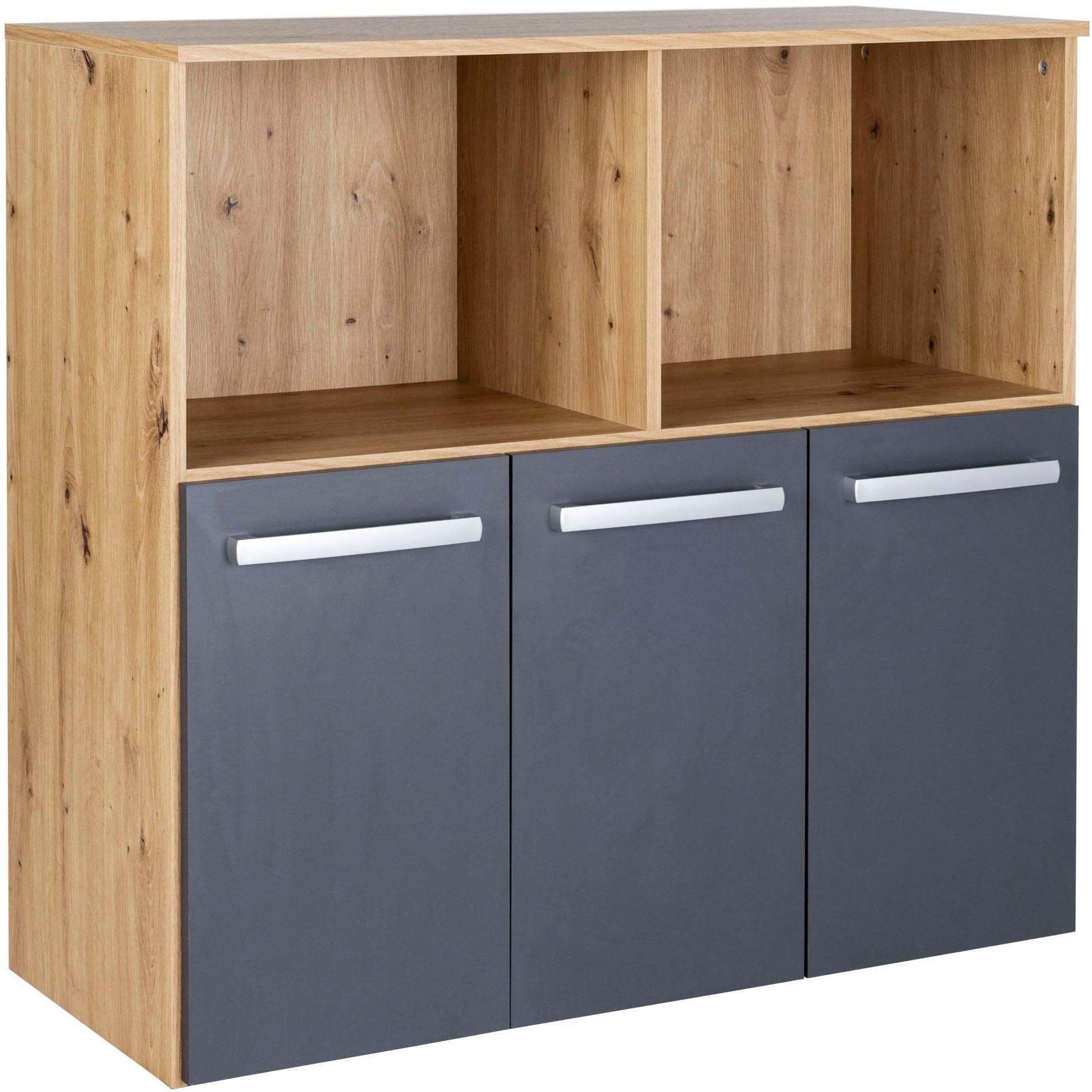 Kinderregal ARTHUR BERNDT Alessio Braun/Anthrazit Modernes Spielzeugregal