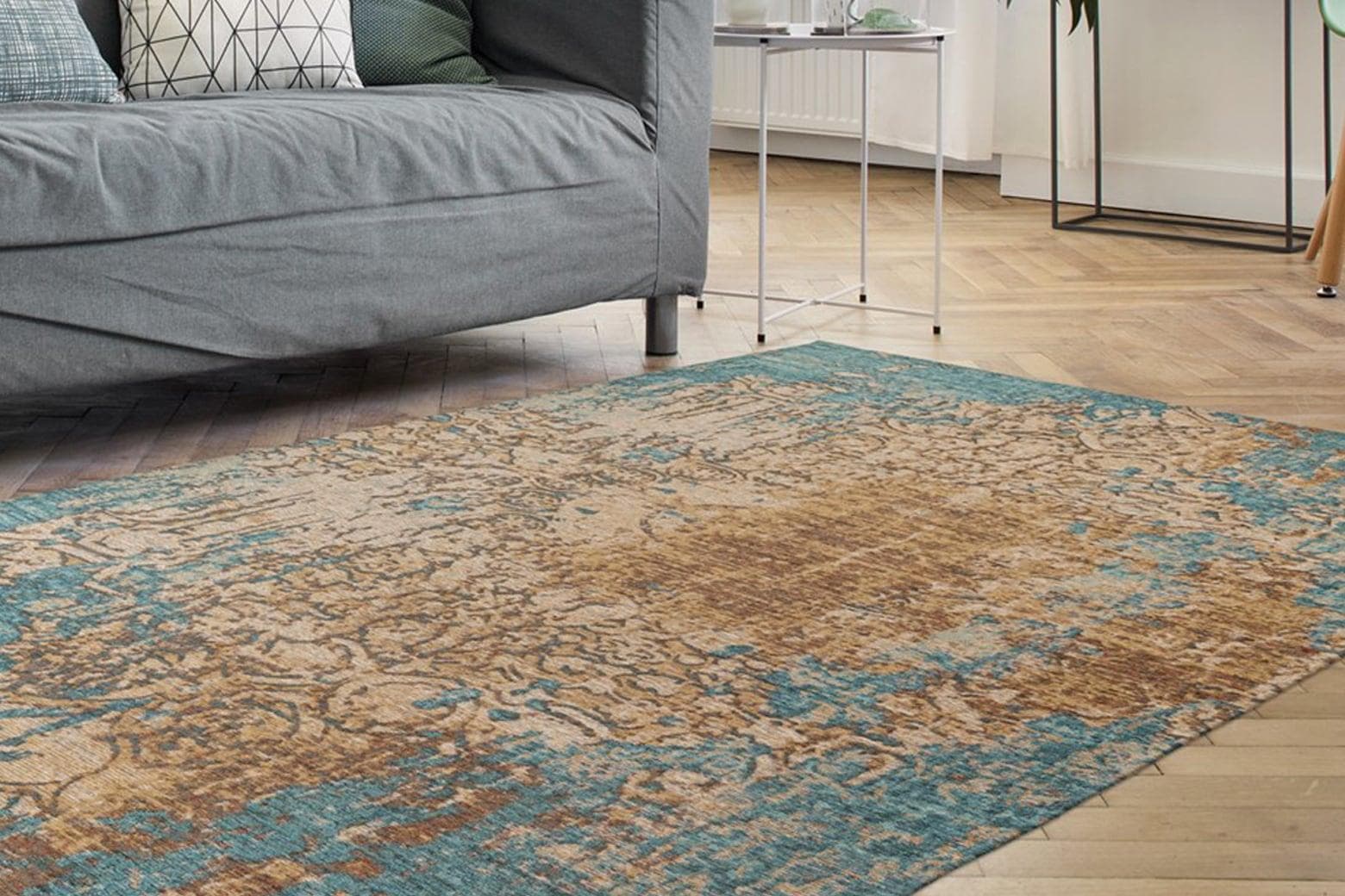 PADIRO Primavera 725 Flachflorteppich Bunt Wohnzimmer