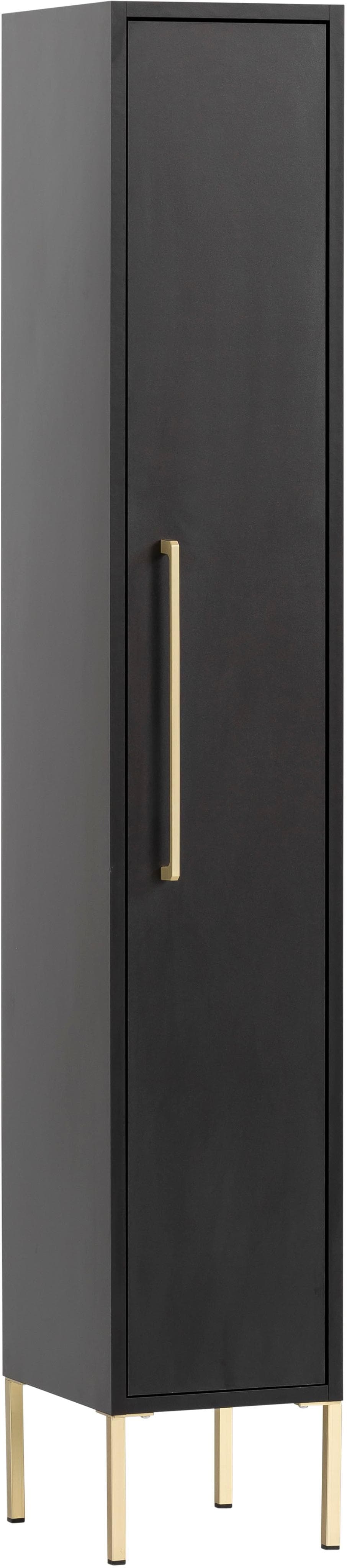 Schildmeyer Sarah Badmöbel Midischrank mit Goldgriffen und Softclose