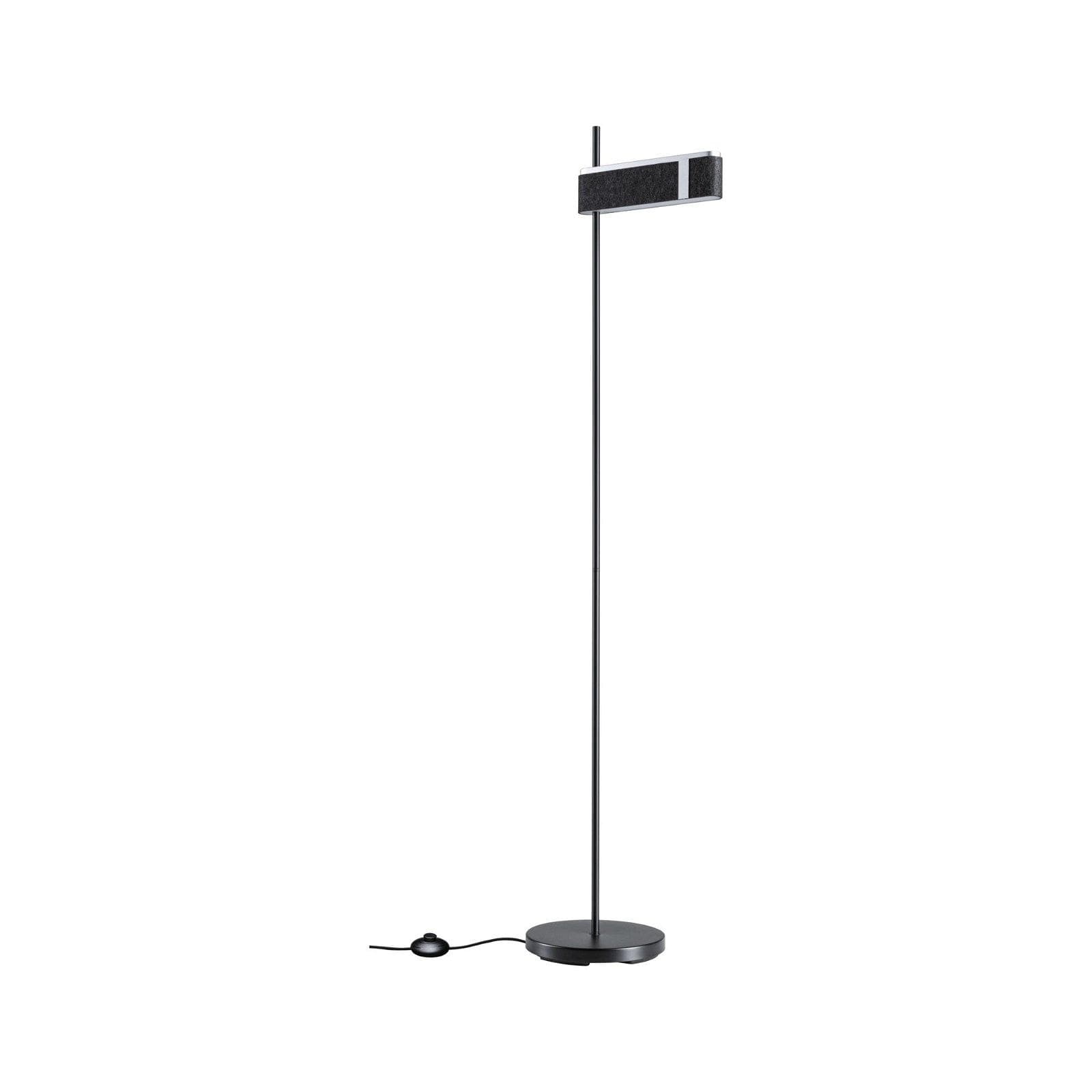 Paulmann LED-Stehleuchte Jagun Anthrazit Filz 3-Step-Dim