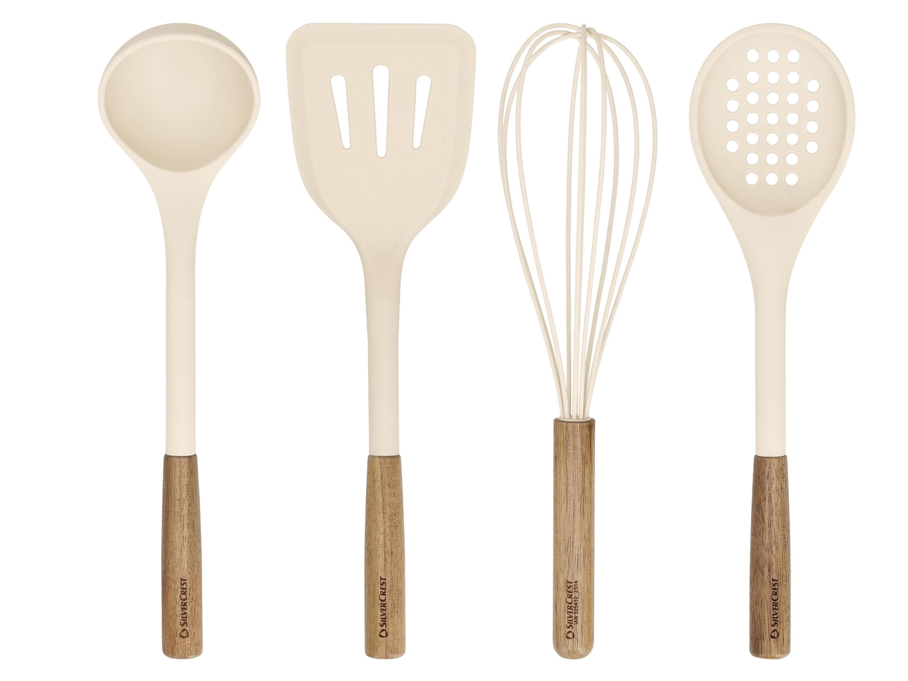 SILVERCREST® Küchenhelfer-Set 4-teilig Akazienholz