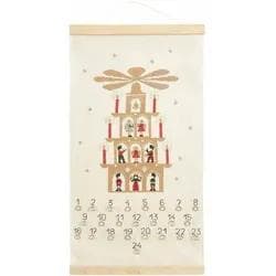 Rico Design Stickpackung Gezählter Kreuzstich Adventskalender