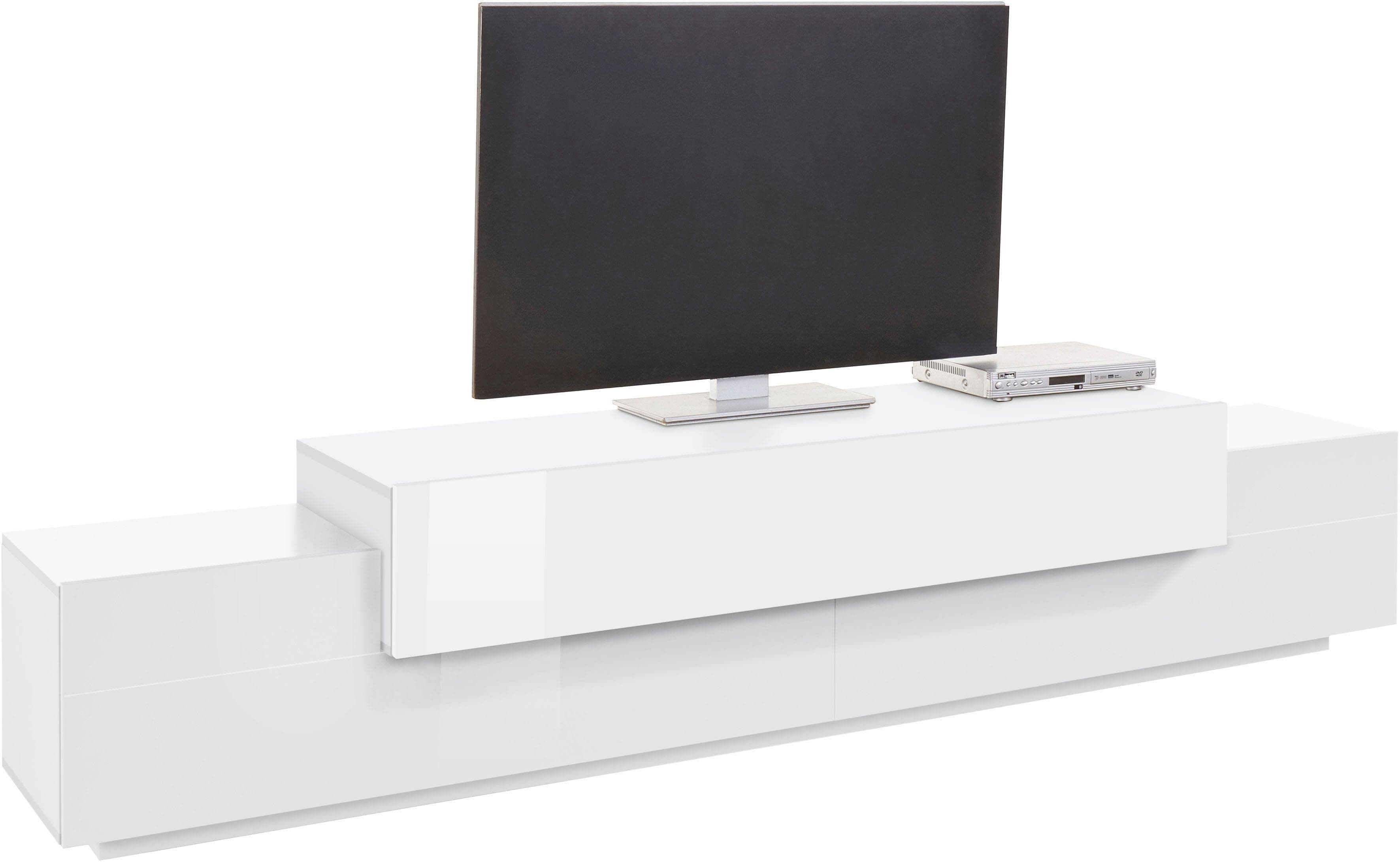 Home affaire Lowboard Coro TV-Kommode Anthrazit/Oak 240 cm