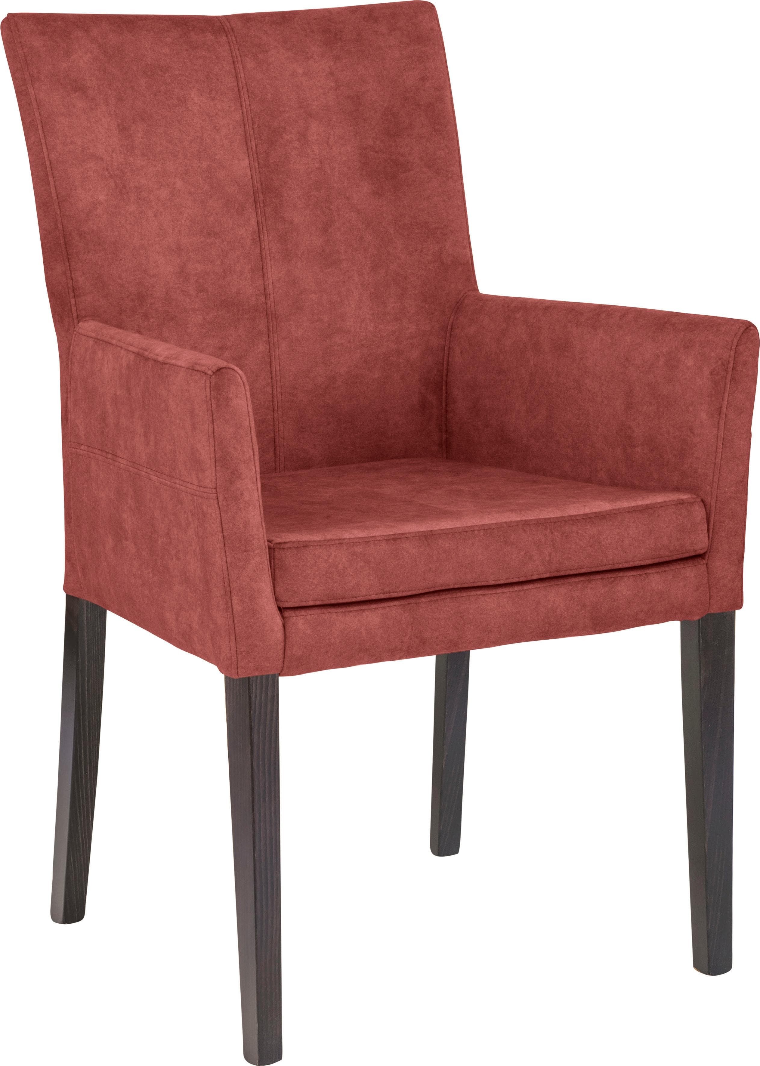 Home Affaire Armlehnstuhl Aspen Rostrot Wenge Massivholz