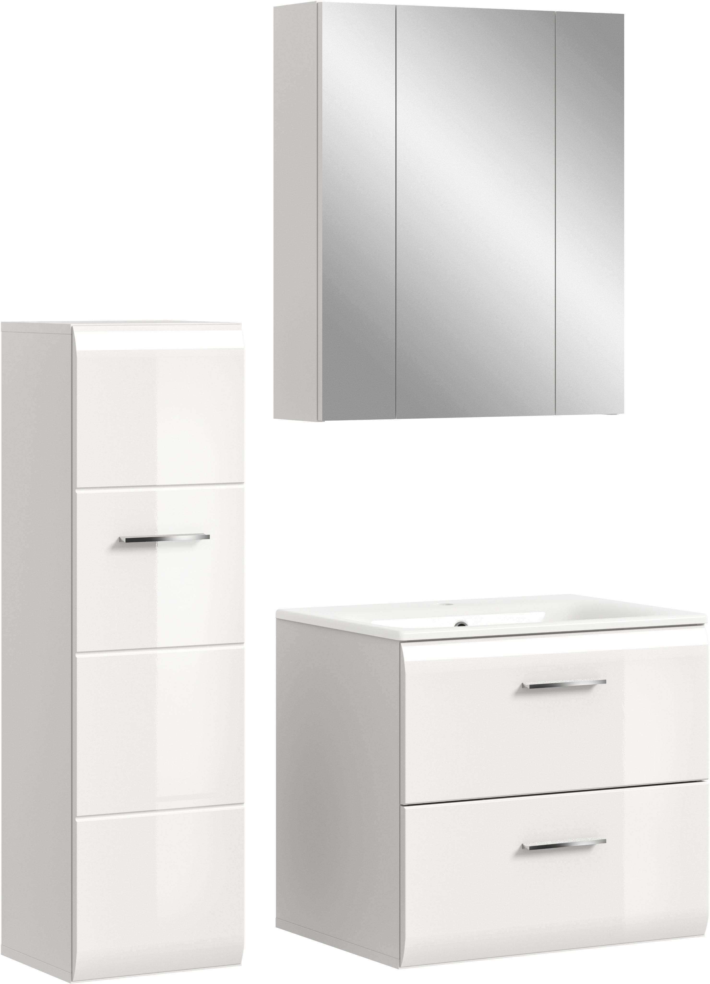 Badezimmer-Set INOSIGN Weiß Hochglanz Tiefzieh